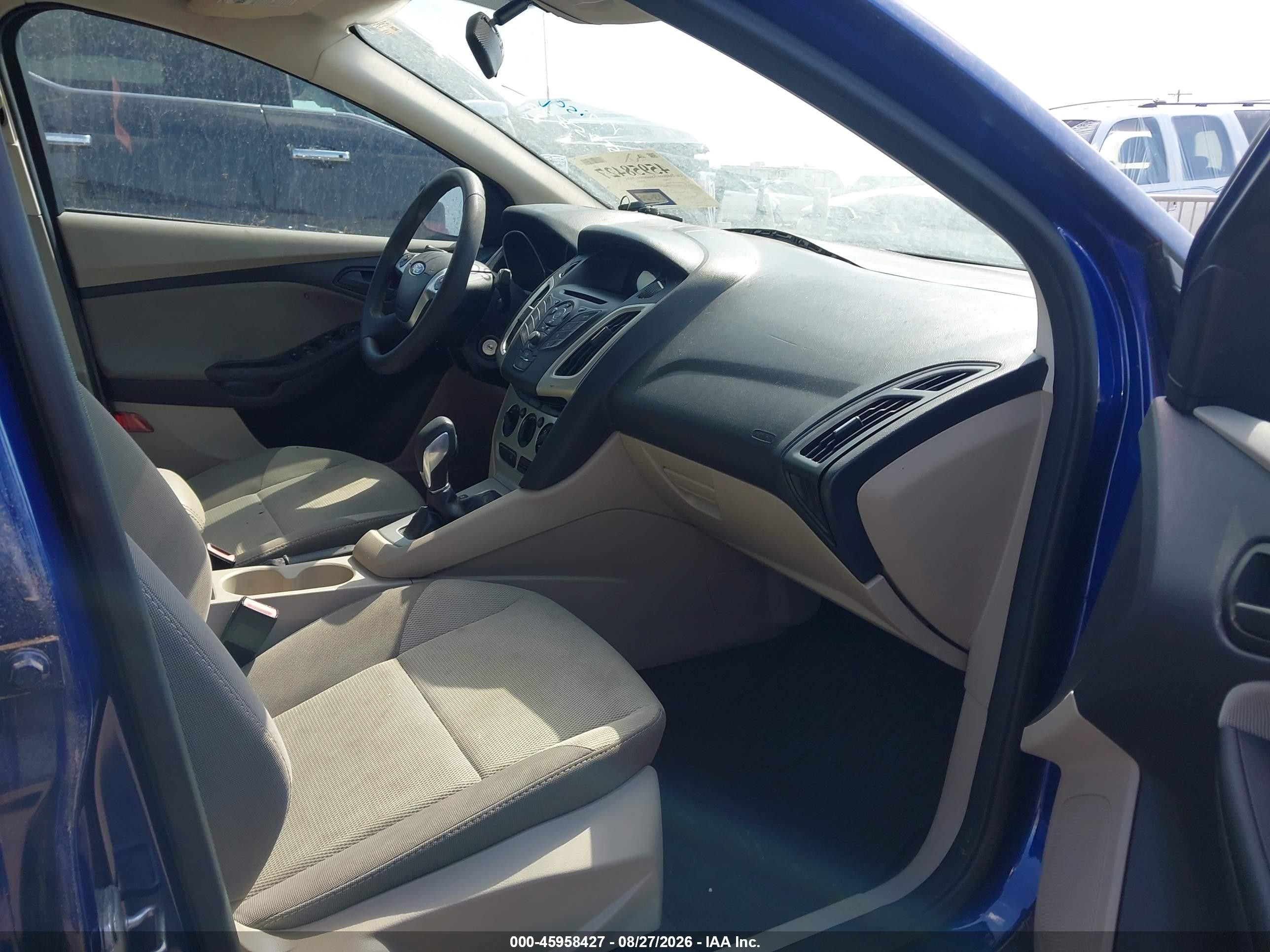 2012 Ford Focus Se Blue vin: 1FAHP3F27CL360416