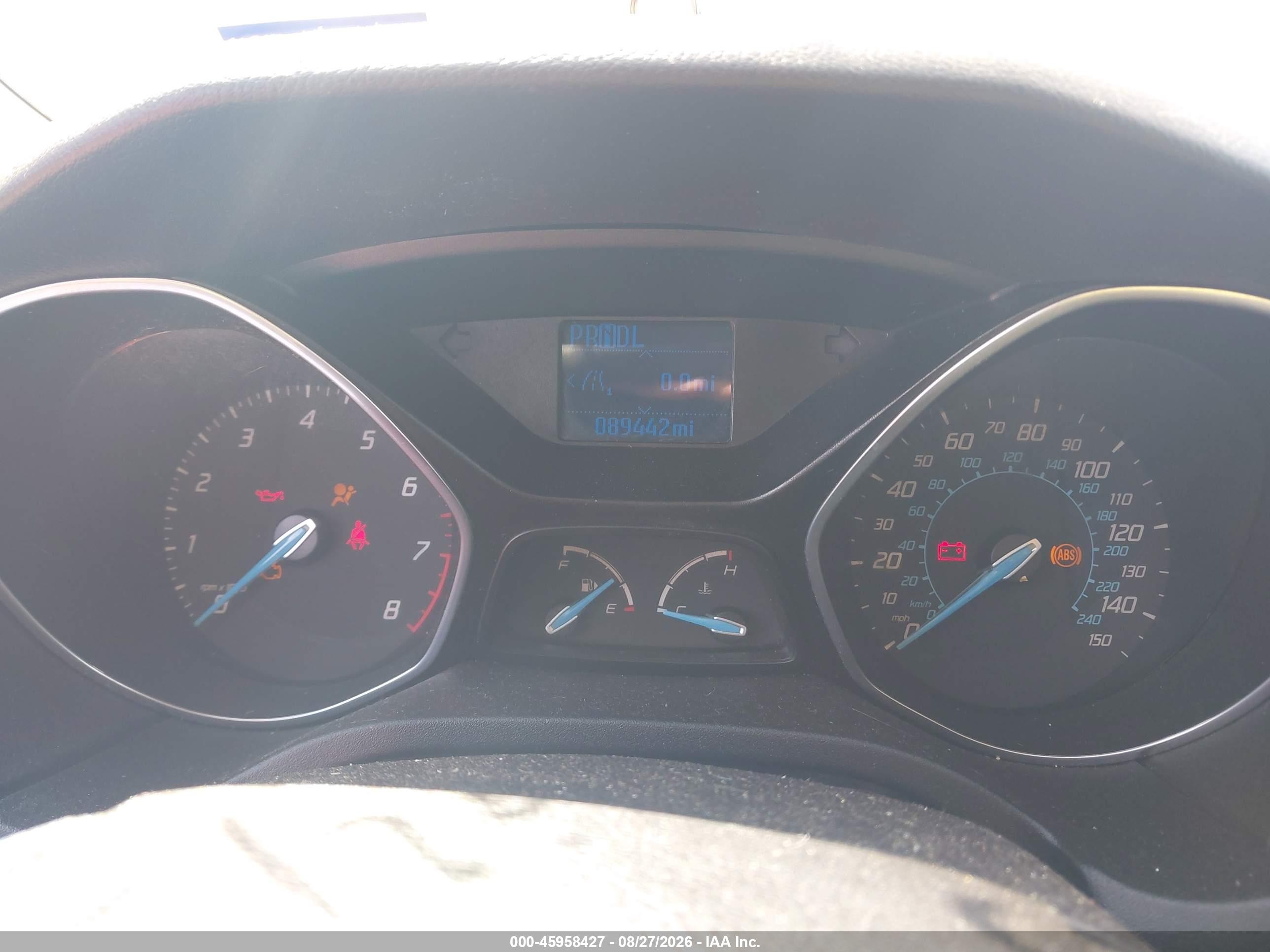 2012 Ford Focus Se Blue vin: 1FAHP3F27CL360416