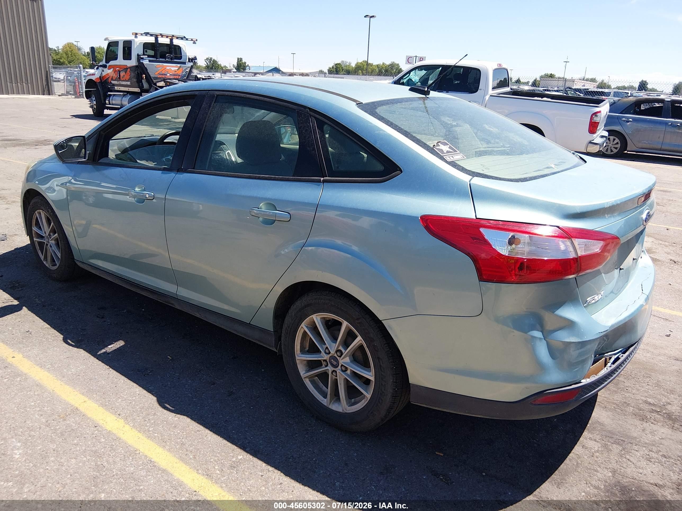 2012 Ford Focus Se Blue vin: 1FAHP3F27CL394162