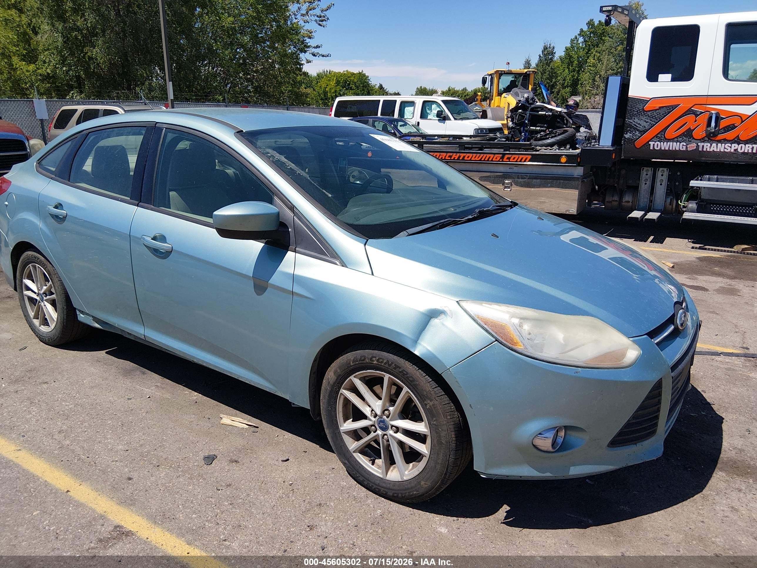 2012 Ford Focus Se Синий vin: 1FAHP3F27CL394162