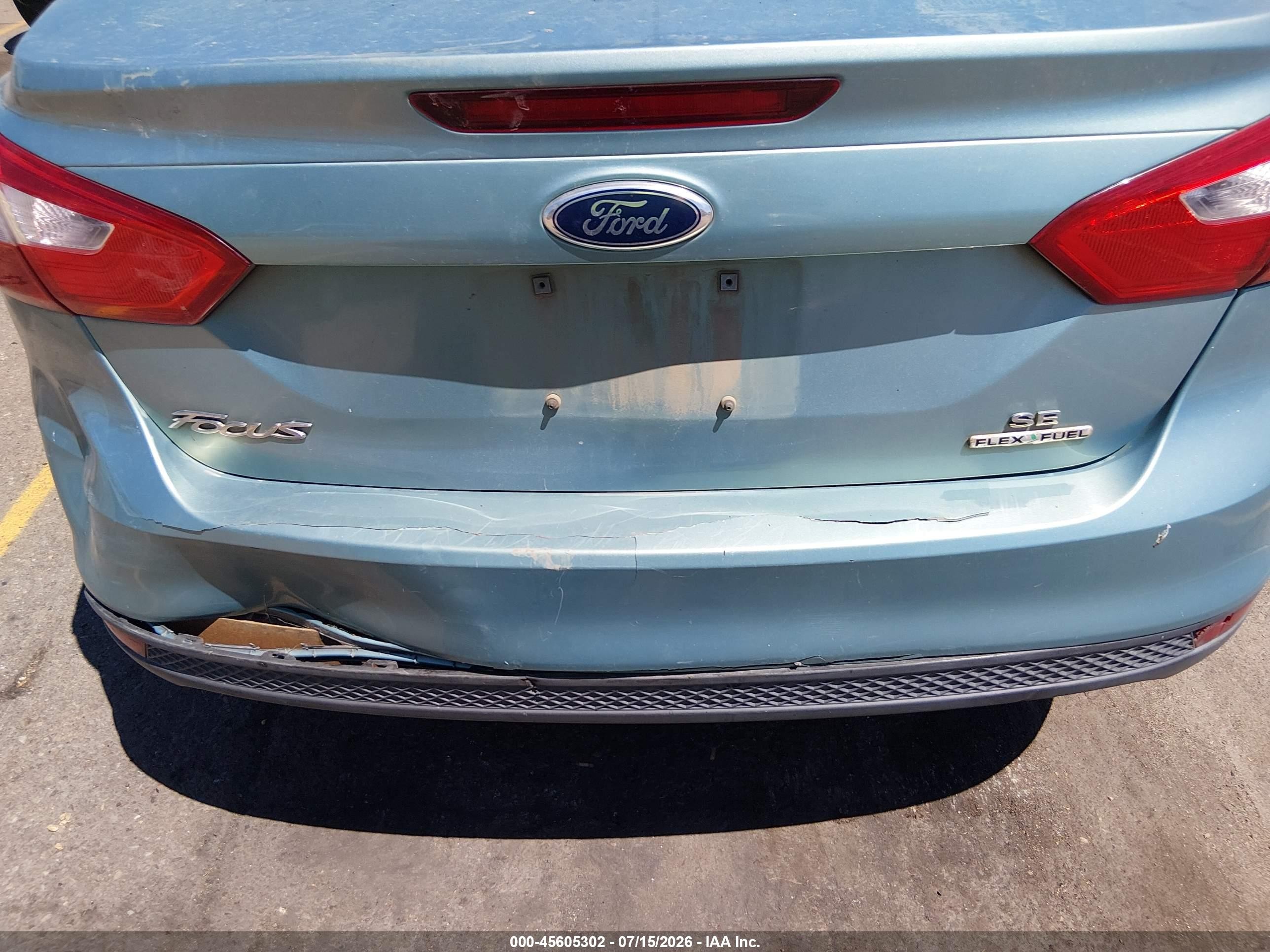 2012 Ford Focus Se Blue vin: 1FAHP3F27CL394162