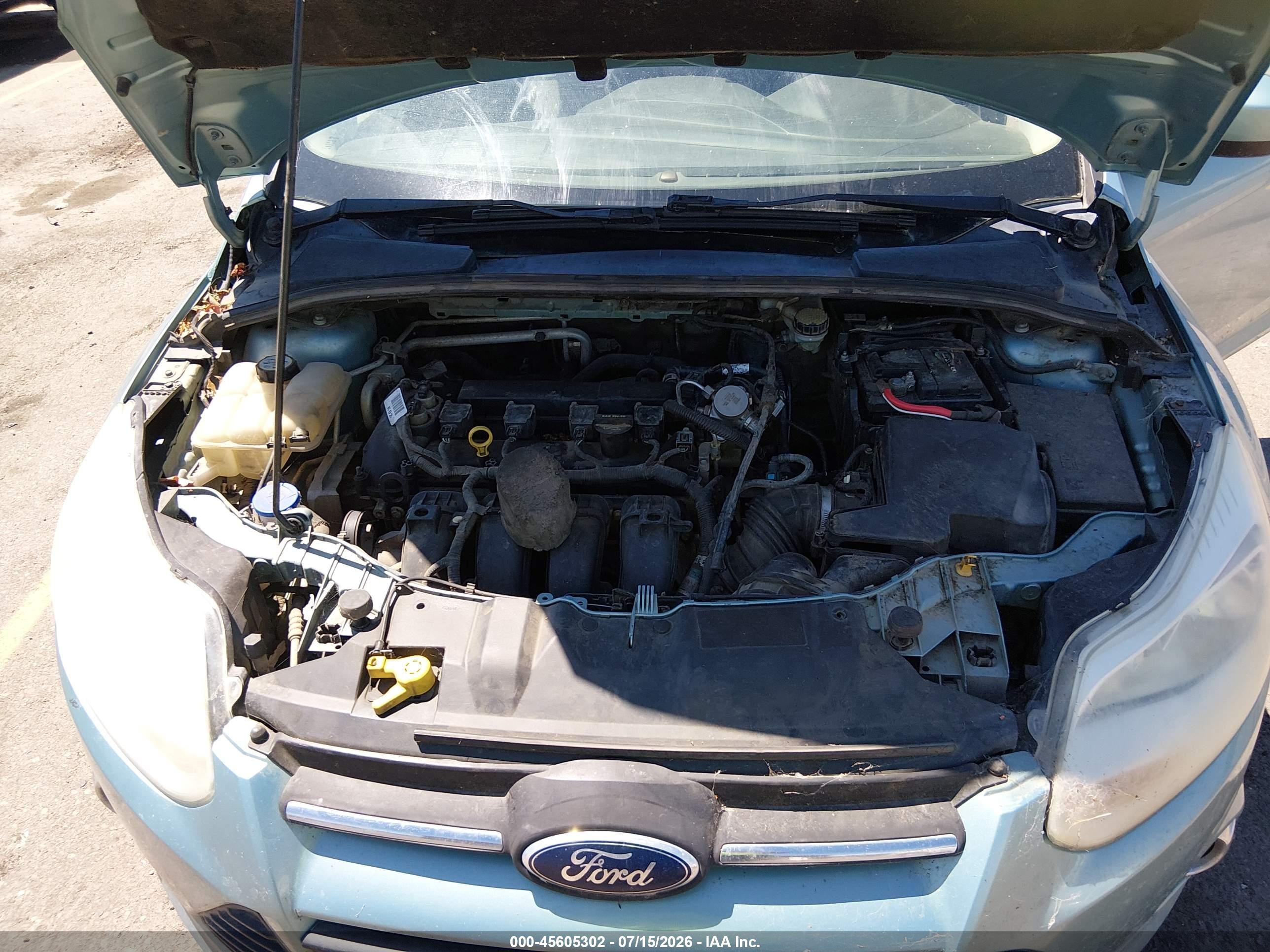 2012 Ford Focus Se Blue vin: 1FAHP3F27CL394162