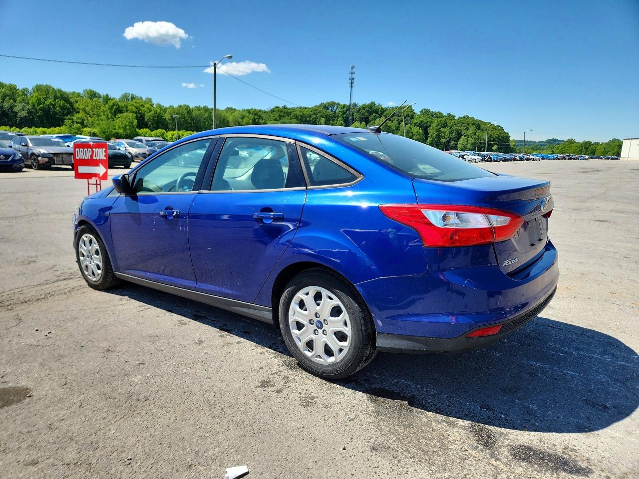 2012 Ford Focus Se Blue vin: 1FAHP3F27CL409162