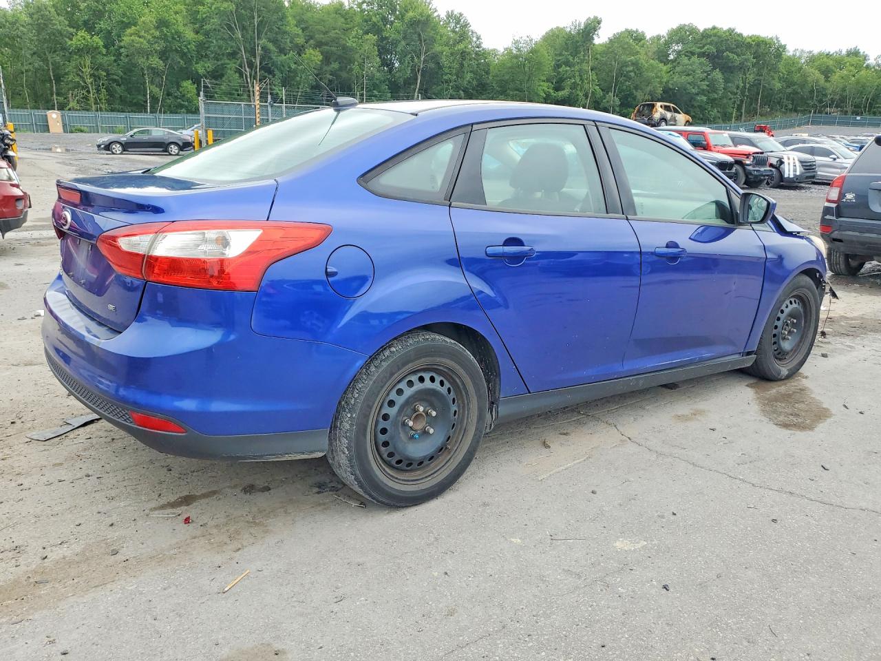 2012 Ford Focus Se Blue vin: 1FAHP3F27CL426303