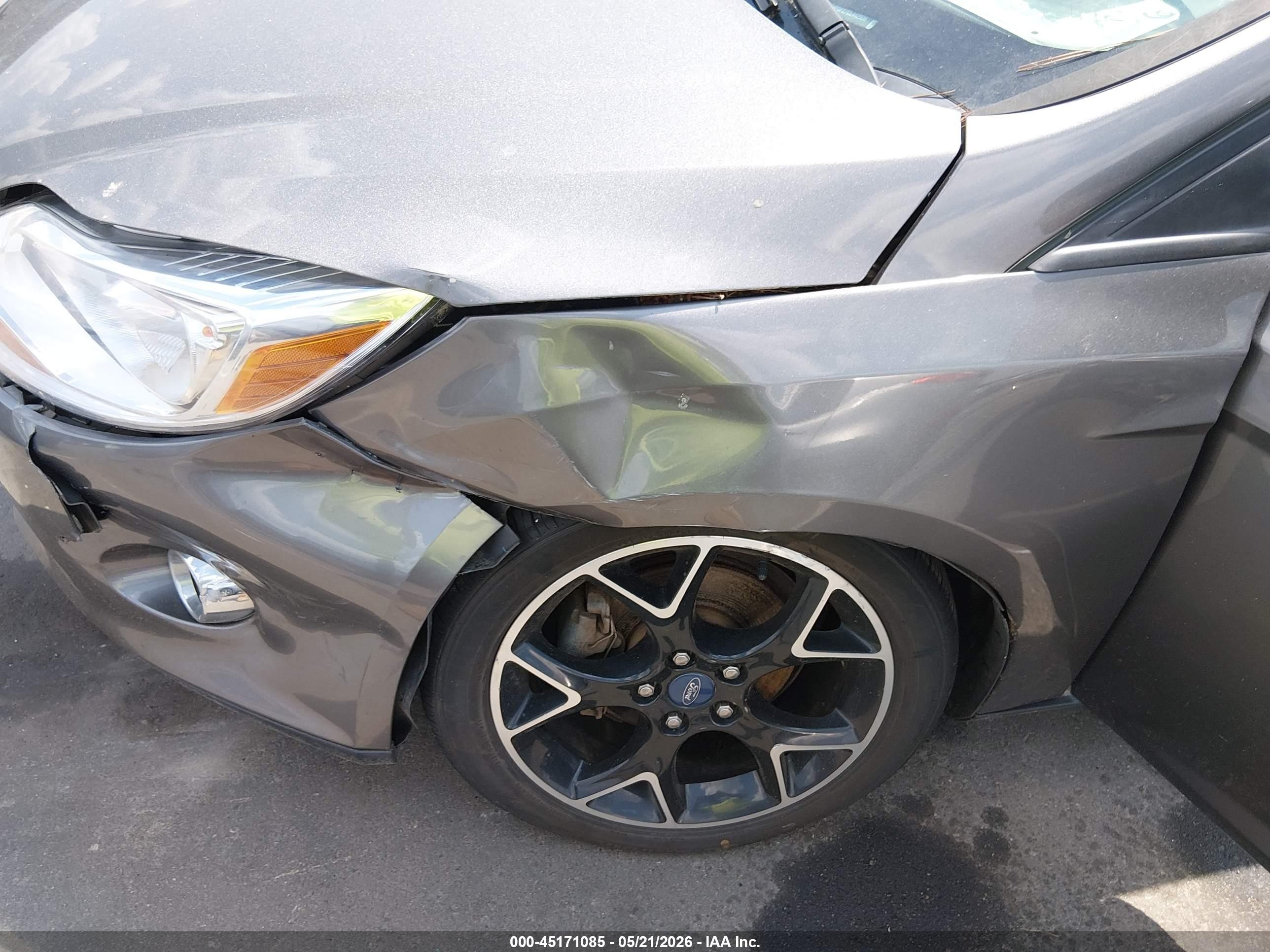2012 Ford Focus Se Gray vin: 1FAHP3F27CL442906