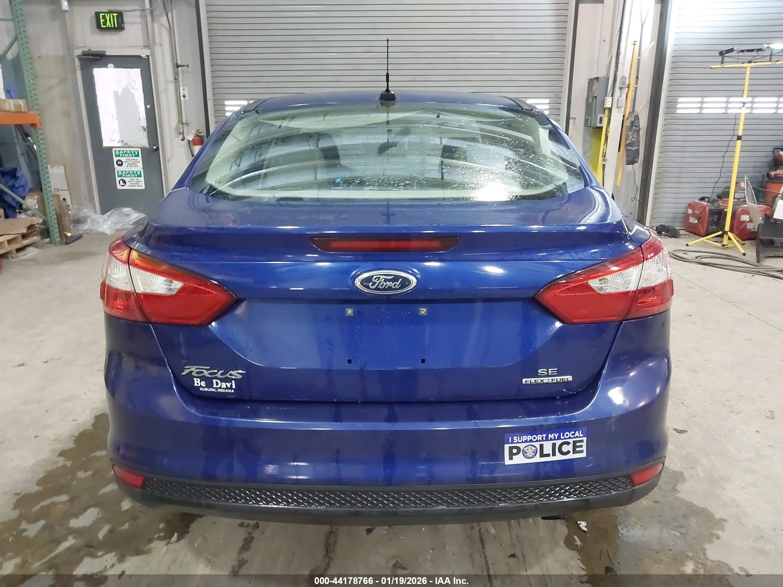 2012 Ford Focus Se Blue vin: 1FAHP3F27CL456157