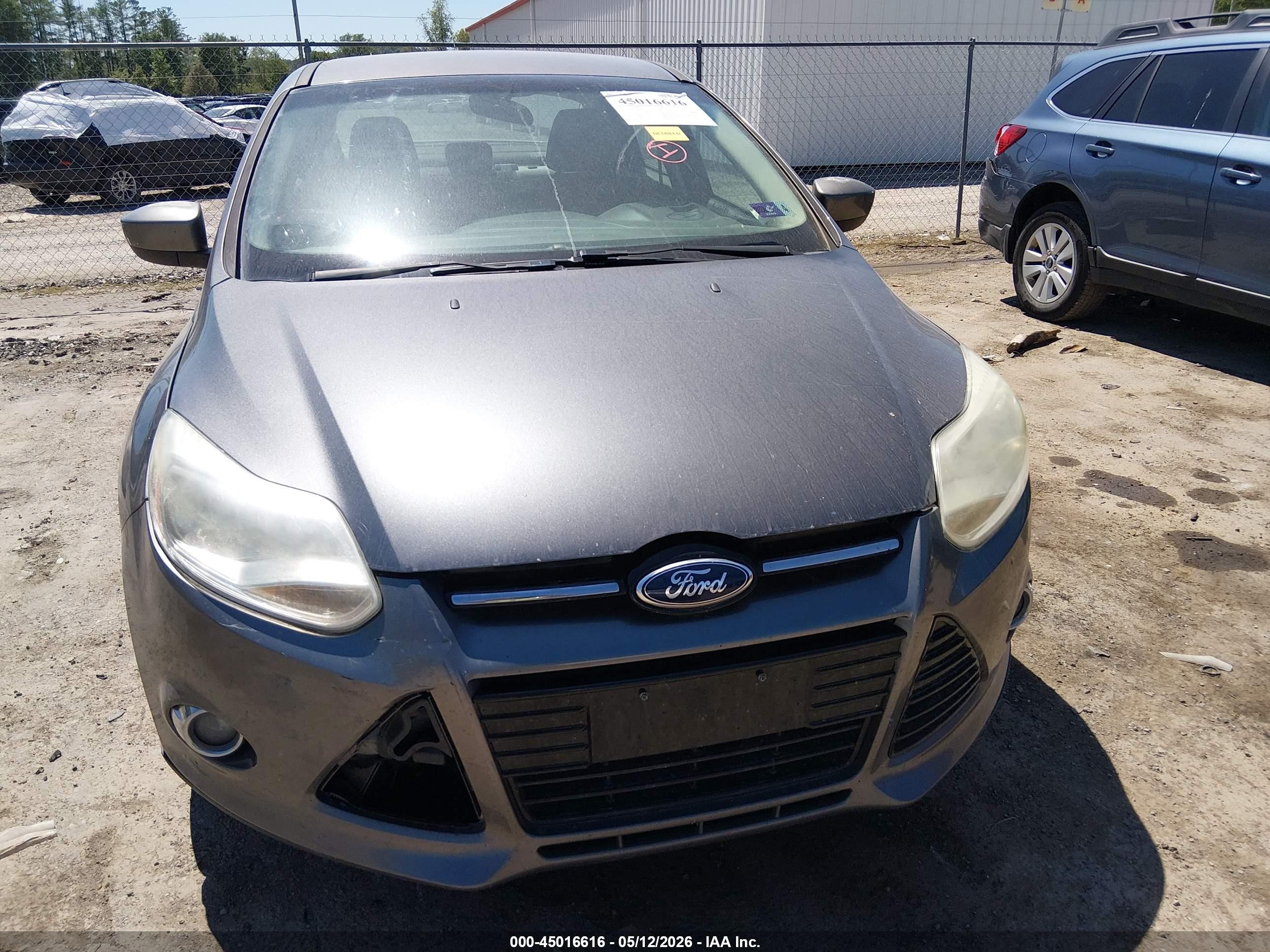 2012 Ford Focus Se Gray vin: 1FAHP3F27CL462931