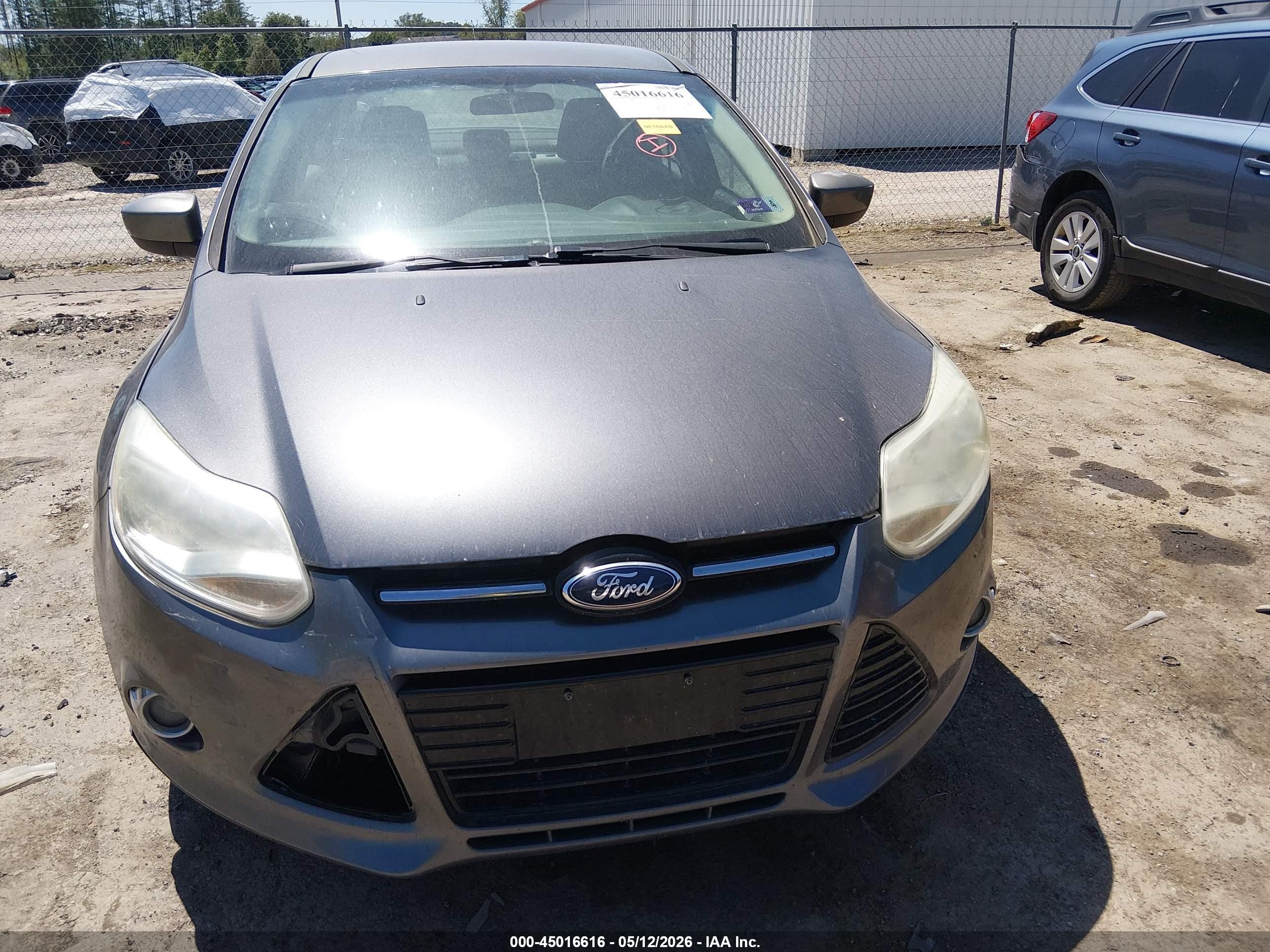2012 Ford Focus Se Gray vin: 1FAHP3F27CL462931