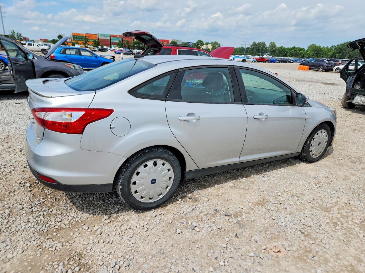 2012 Ford Focus Se Silver vin: 1FAHP3F27CL475081