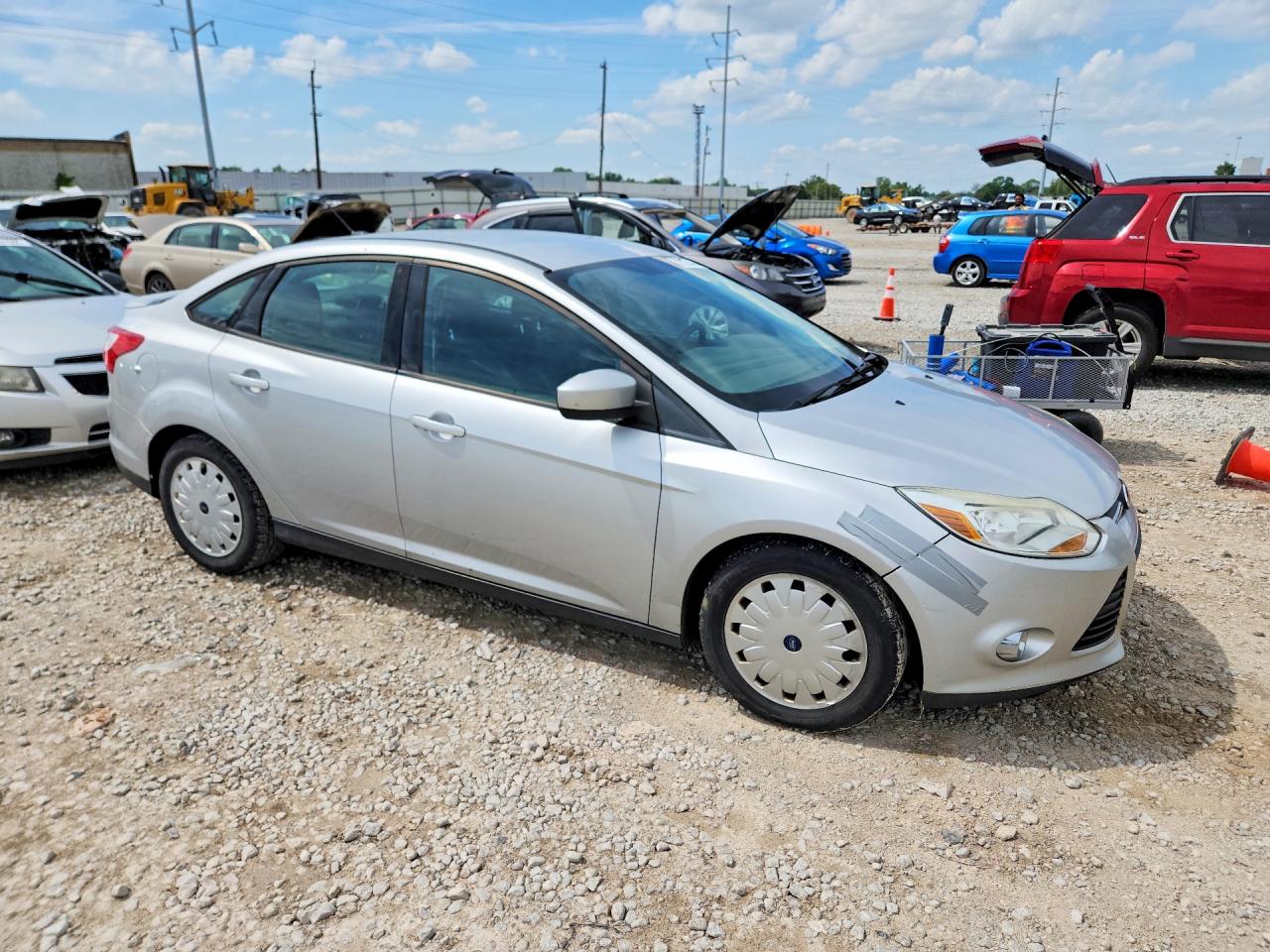 2012 Ford Focus Se Silver vin: 1FAHP3F27CL475081