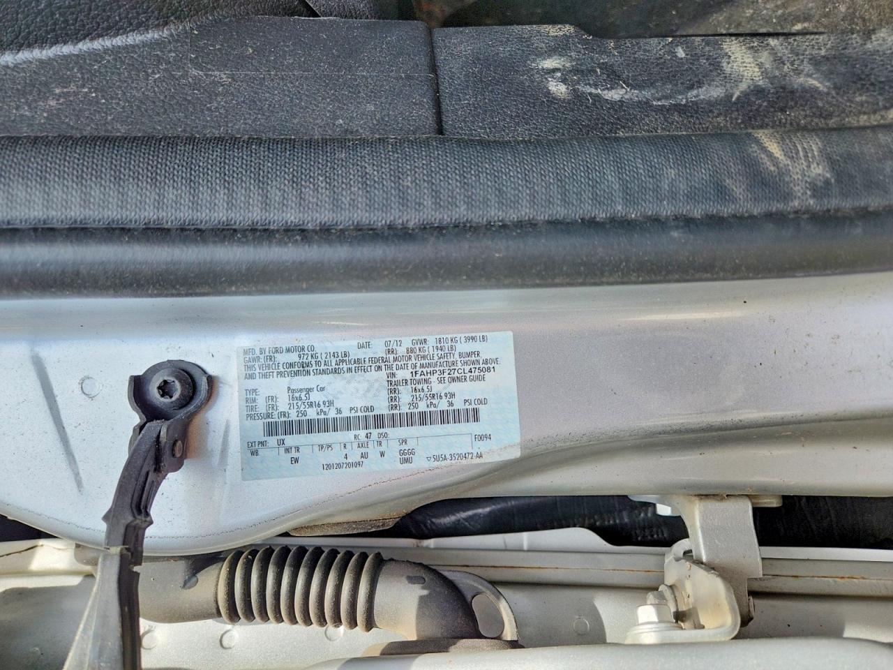 2012 Ford Focus Se Silver vin: 1FAHP3F27CL475081