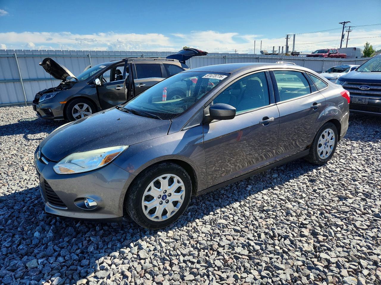 2012 Ford Focus Se Gray vin: 1FAHP3F28CL131579
