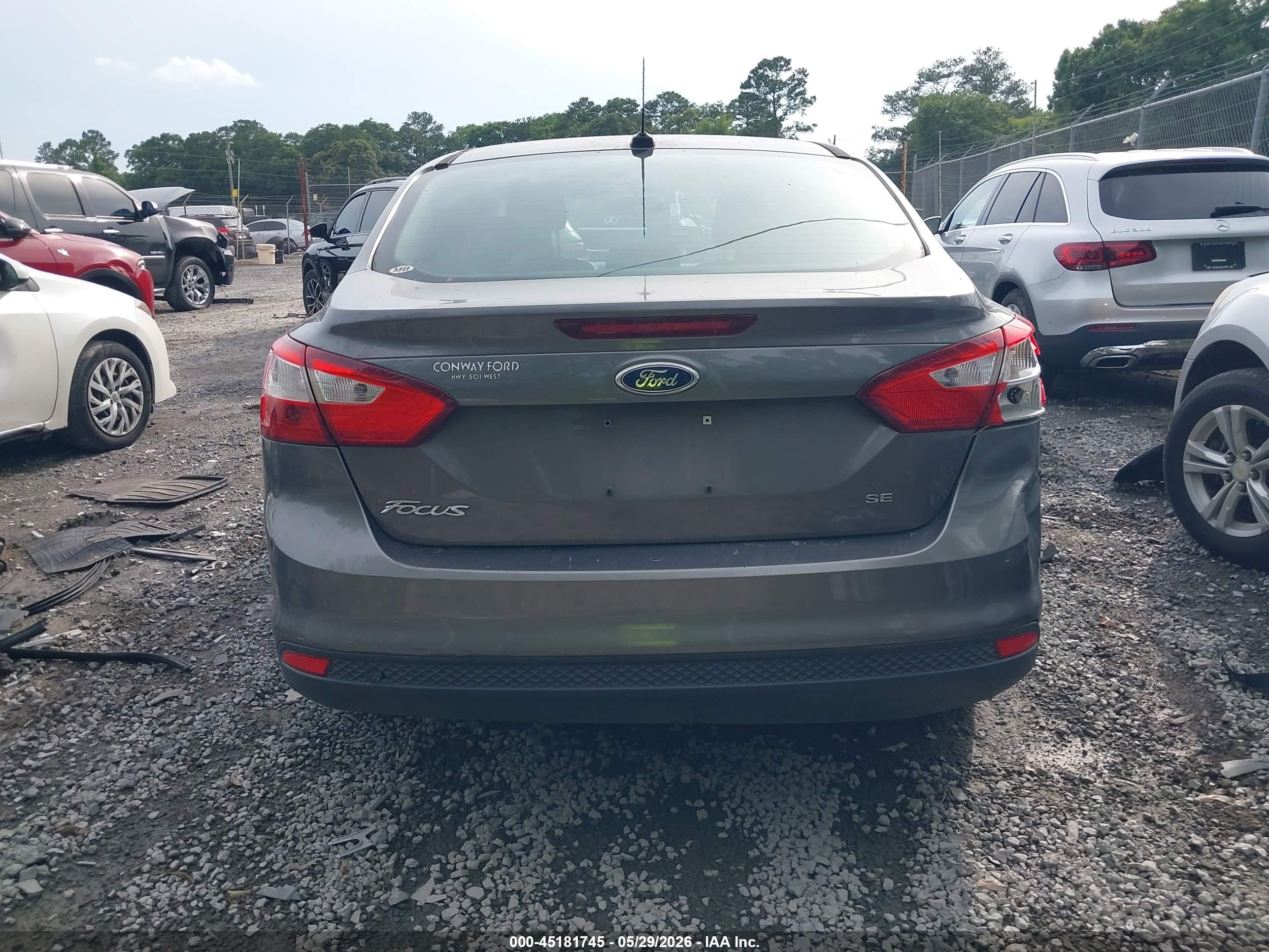 2012 Ford Focus Se Gray vin: 1FAHP3F28CL201534