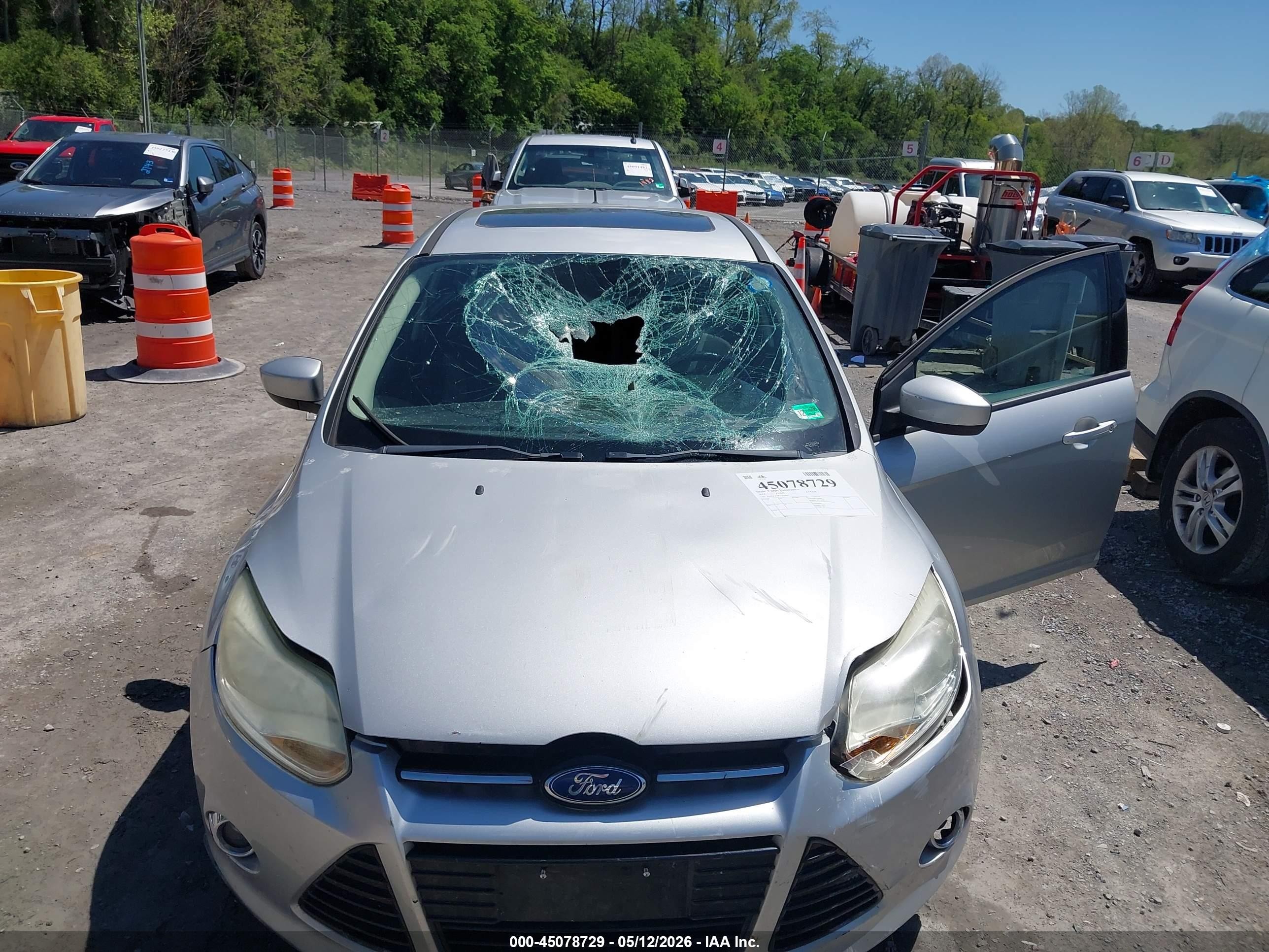 2012 Ford Focus Se Silver vin: 1FAHP3F28CL229642
