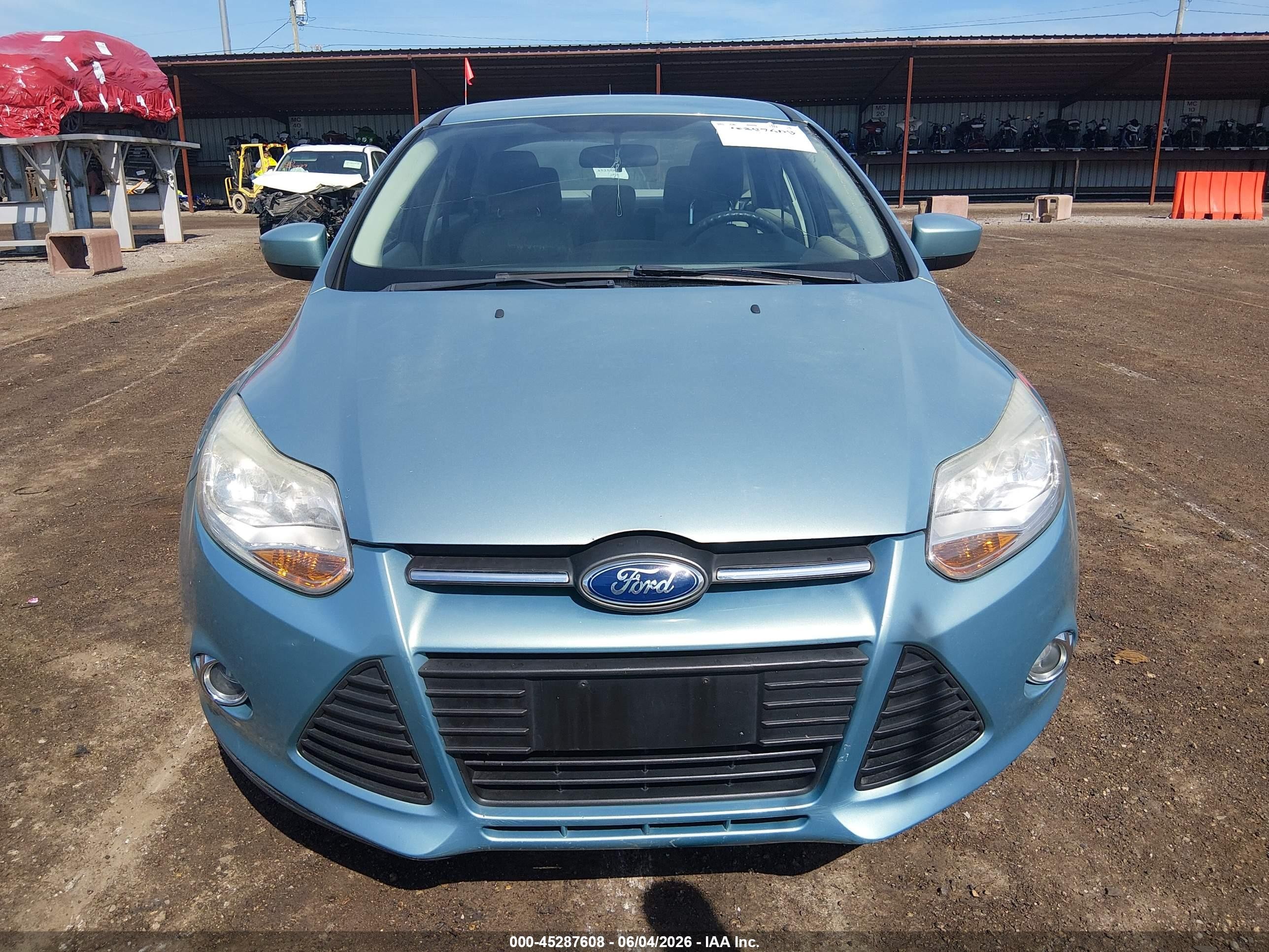 2012 Ford Focus Se Blue vin: 1FAHP3F28CL277691