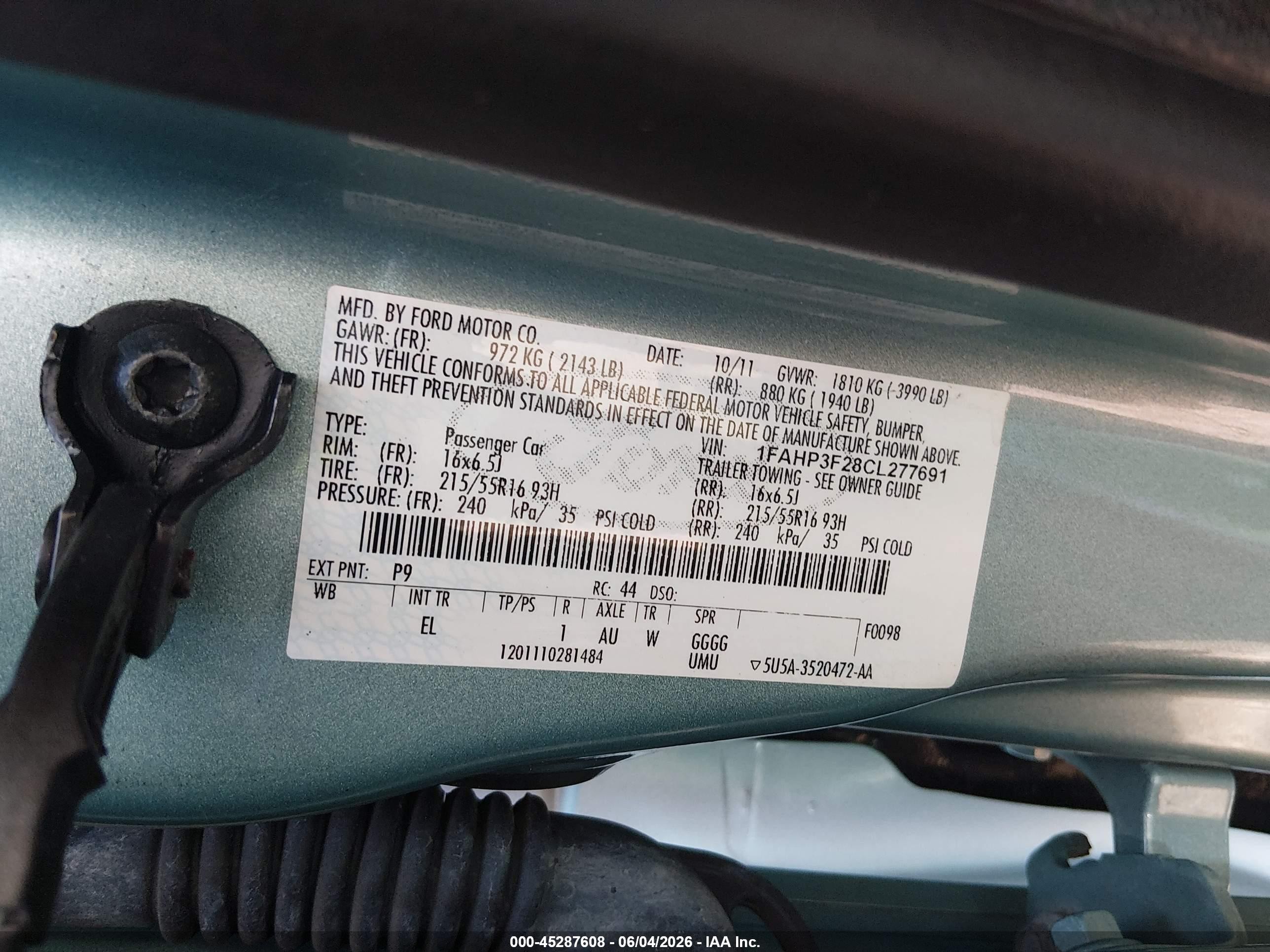 2012 Ford Focus Se Blue vin: 1FAHP3F28CL277691
