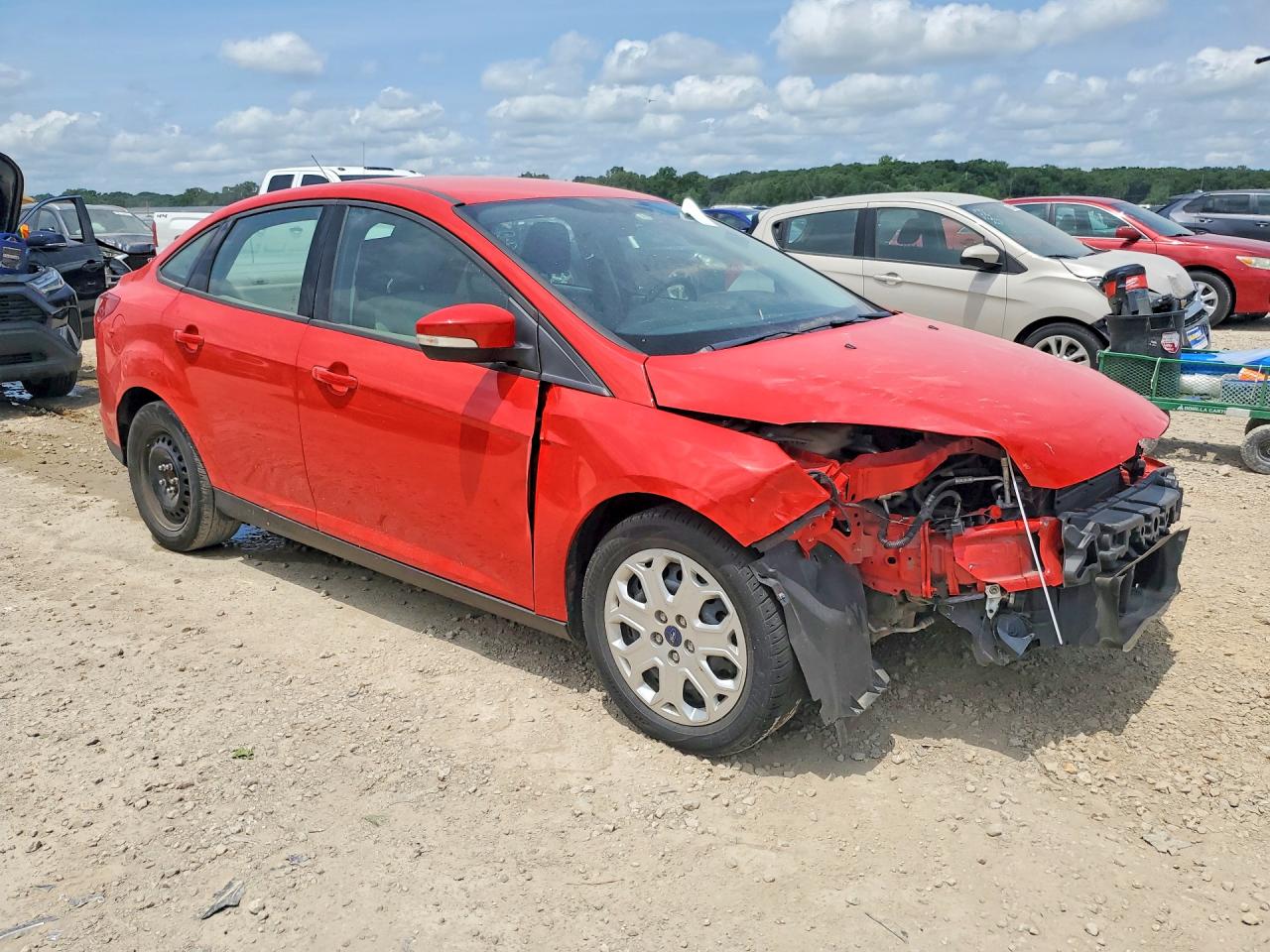 2012 Ford Focus Se Red vin: 1FAHP3F28CL278775