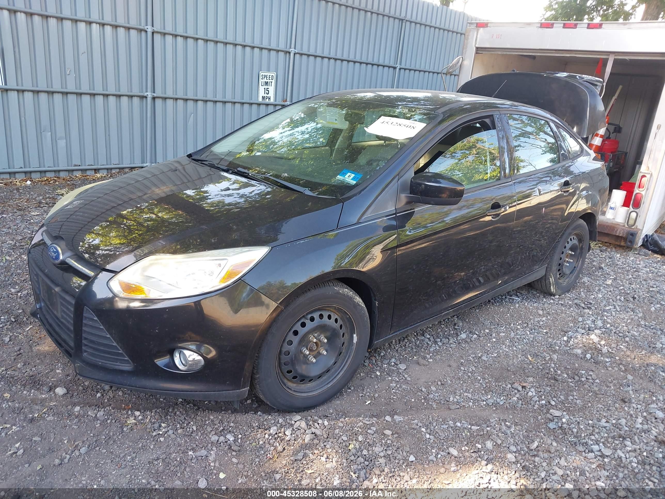 2012 Ford Focus Se Black vin: 1FAHP3F28CL297519