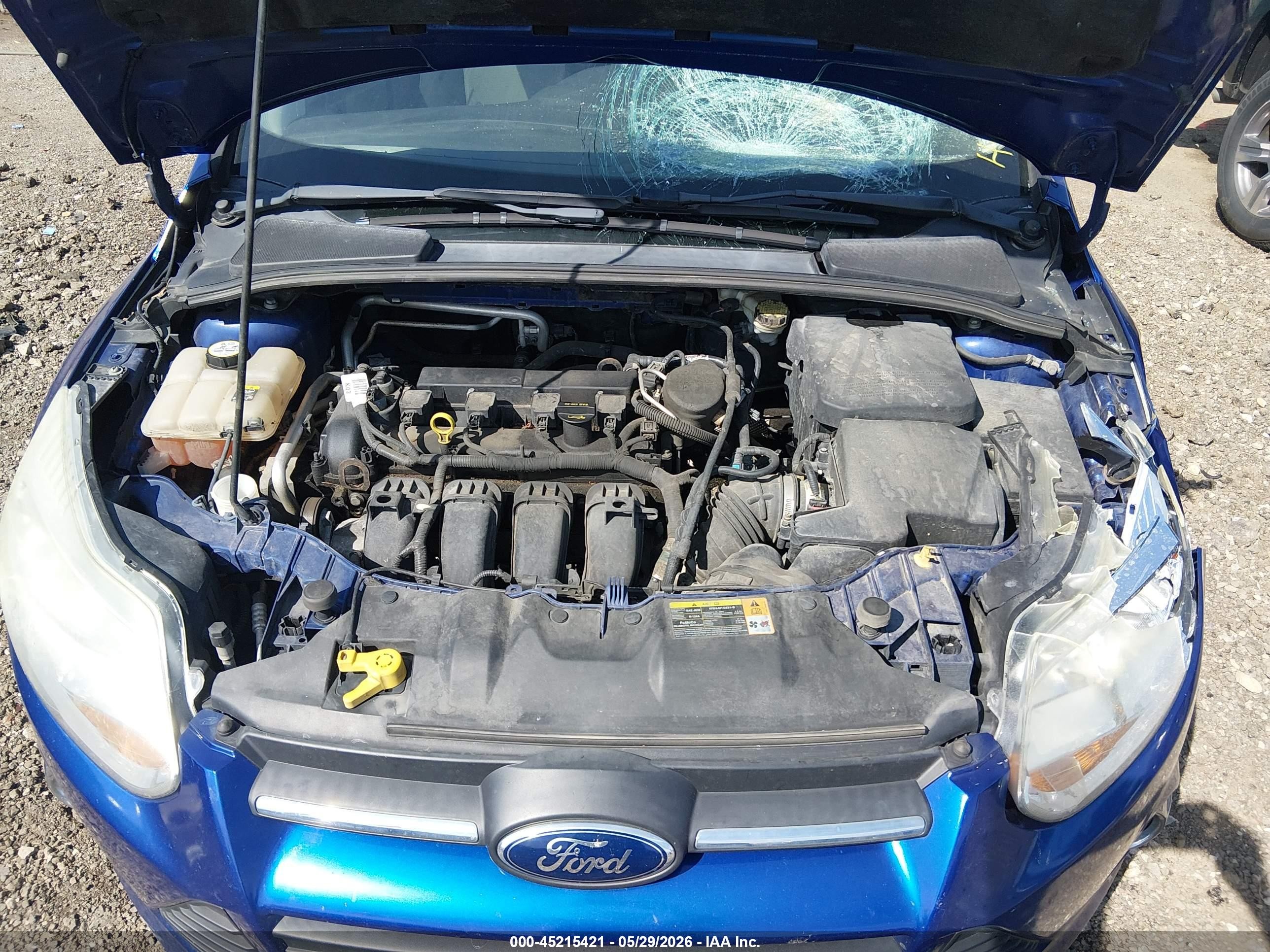 2012 Ford Focus Se Blue vin: 1FAHP3F28CL346847