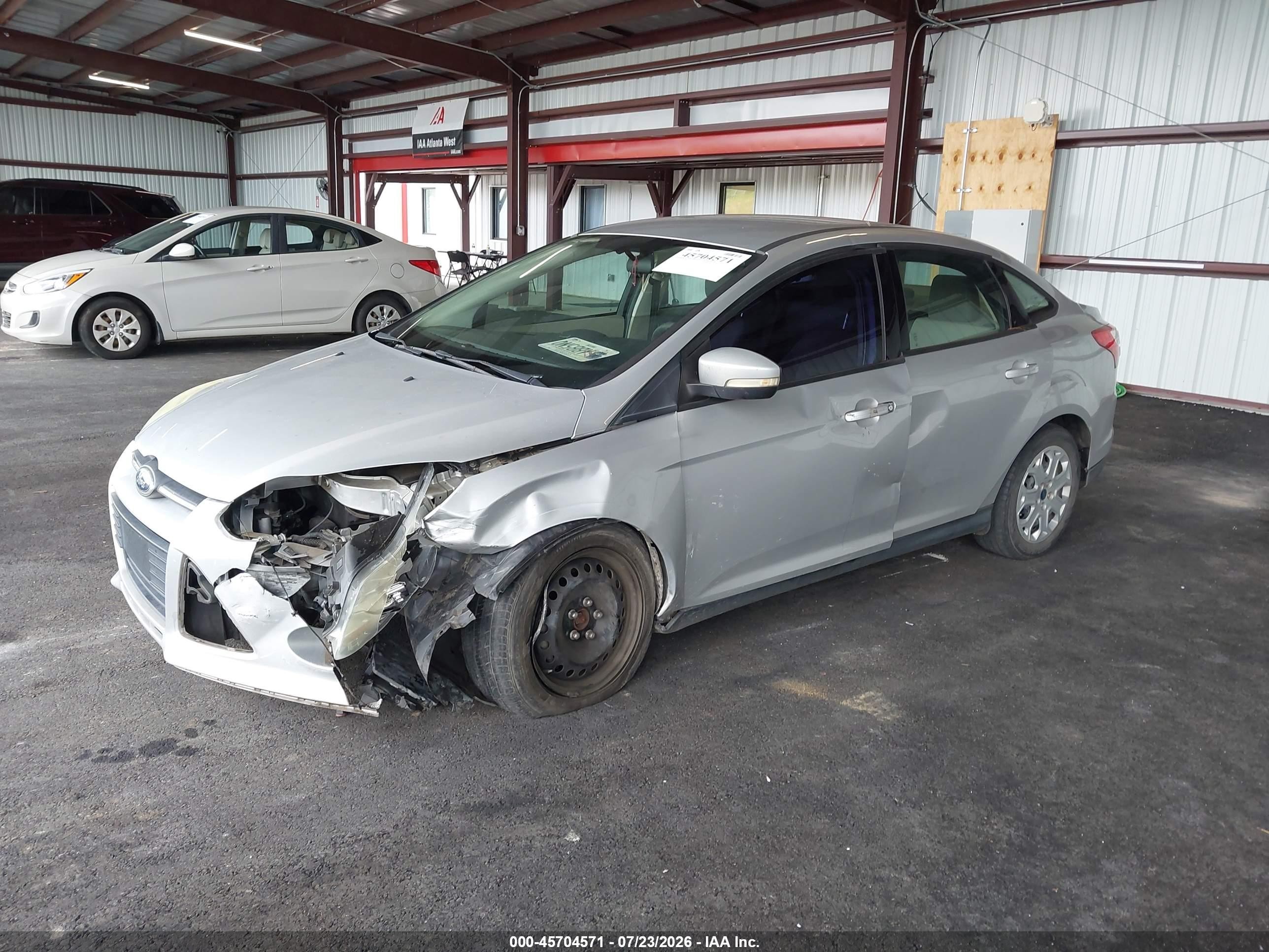2012 Ford Focus Se Gray vin: 1FAHP3F28CL380867