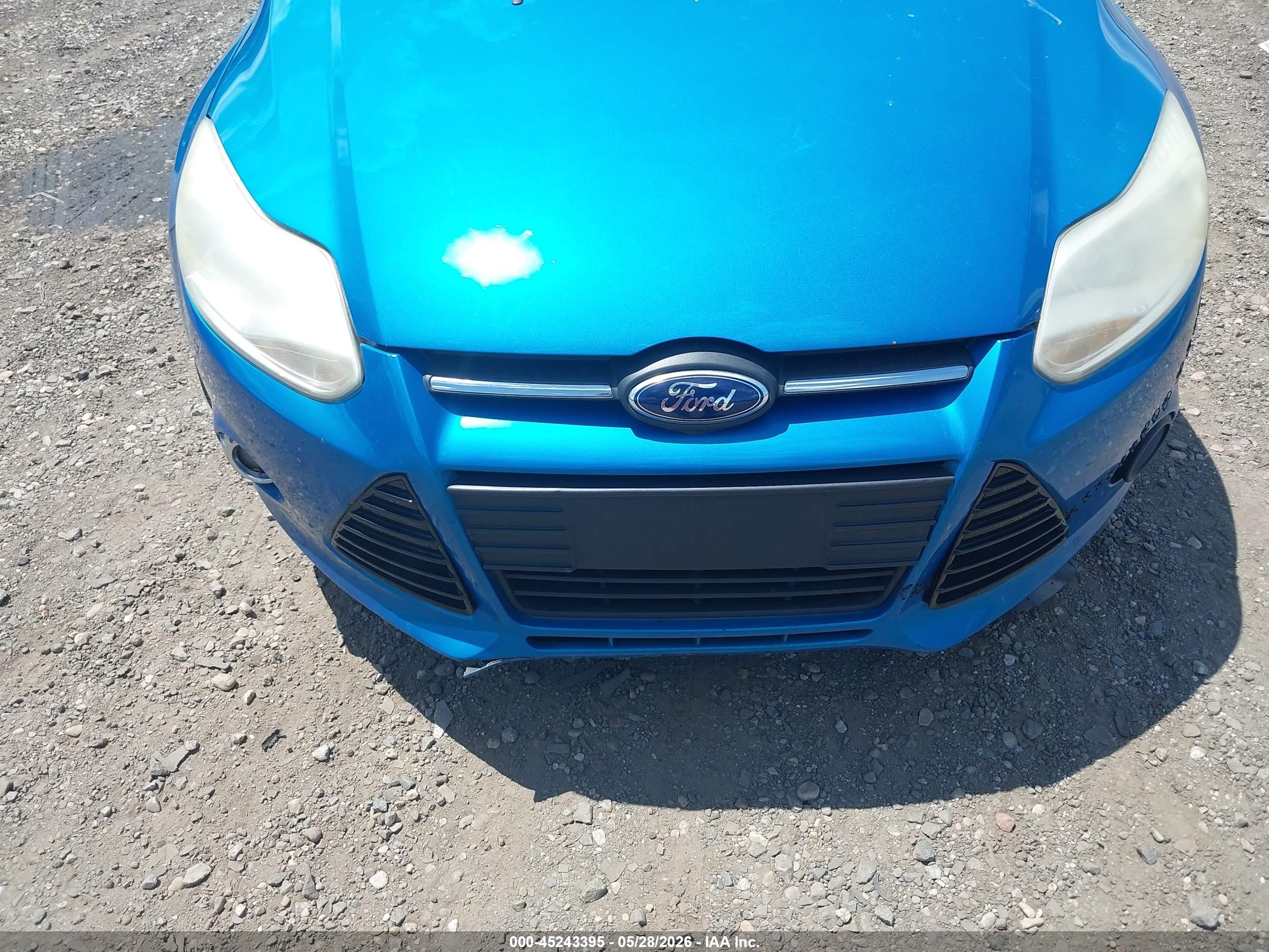 2012 Ford Focus Se Blue vin: 1FAHP3F28CL405699