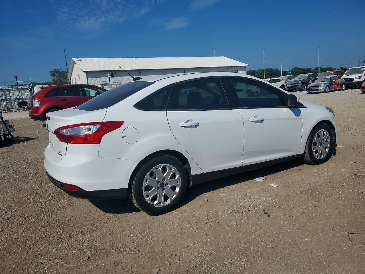 2012 Ford Focus Se White vin: 1FAHP3F28CL422521