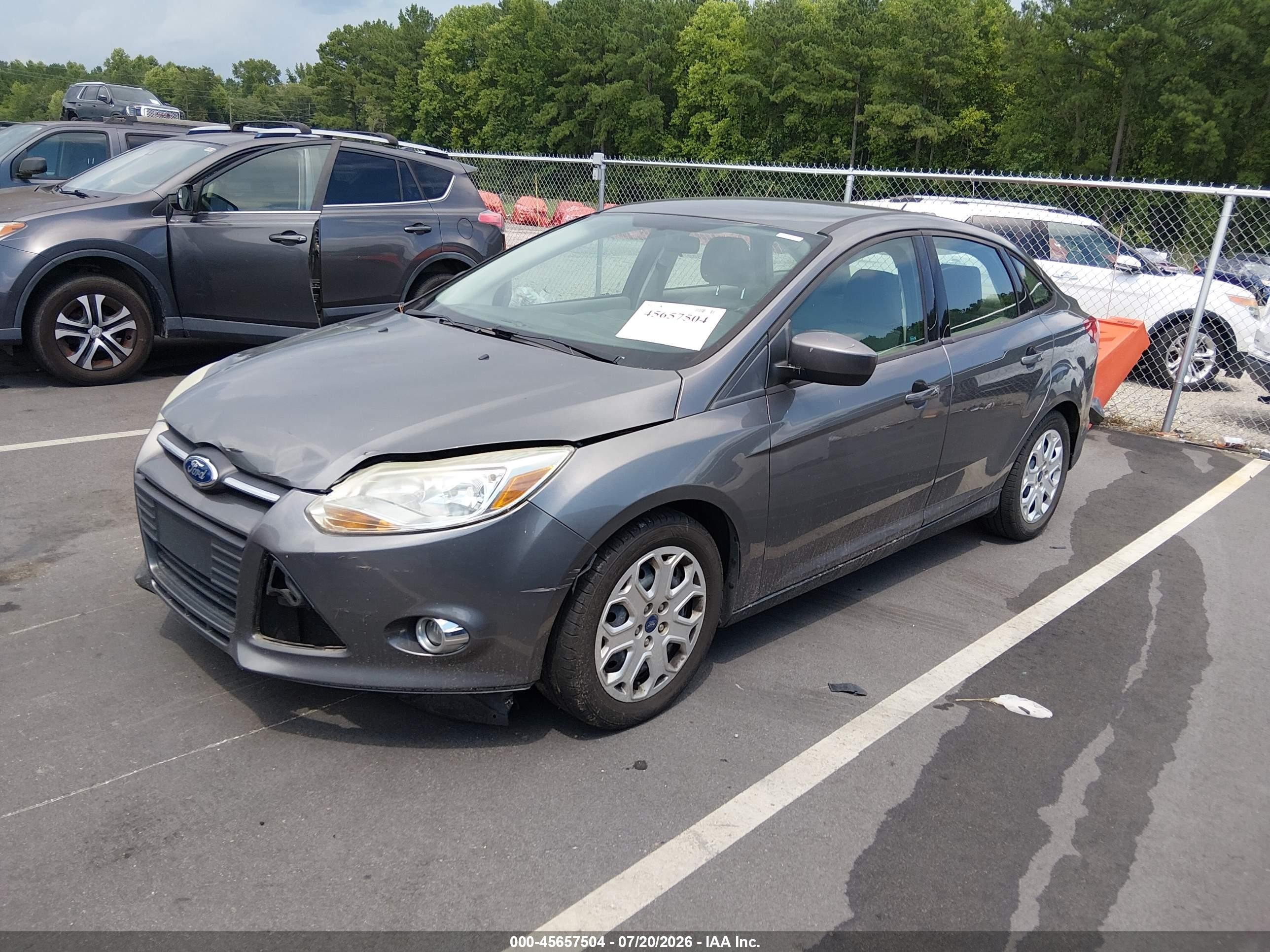 2012 Ford Focus Se Gray vin: 1FAHP3F28CL426424