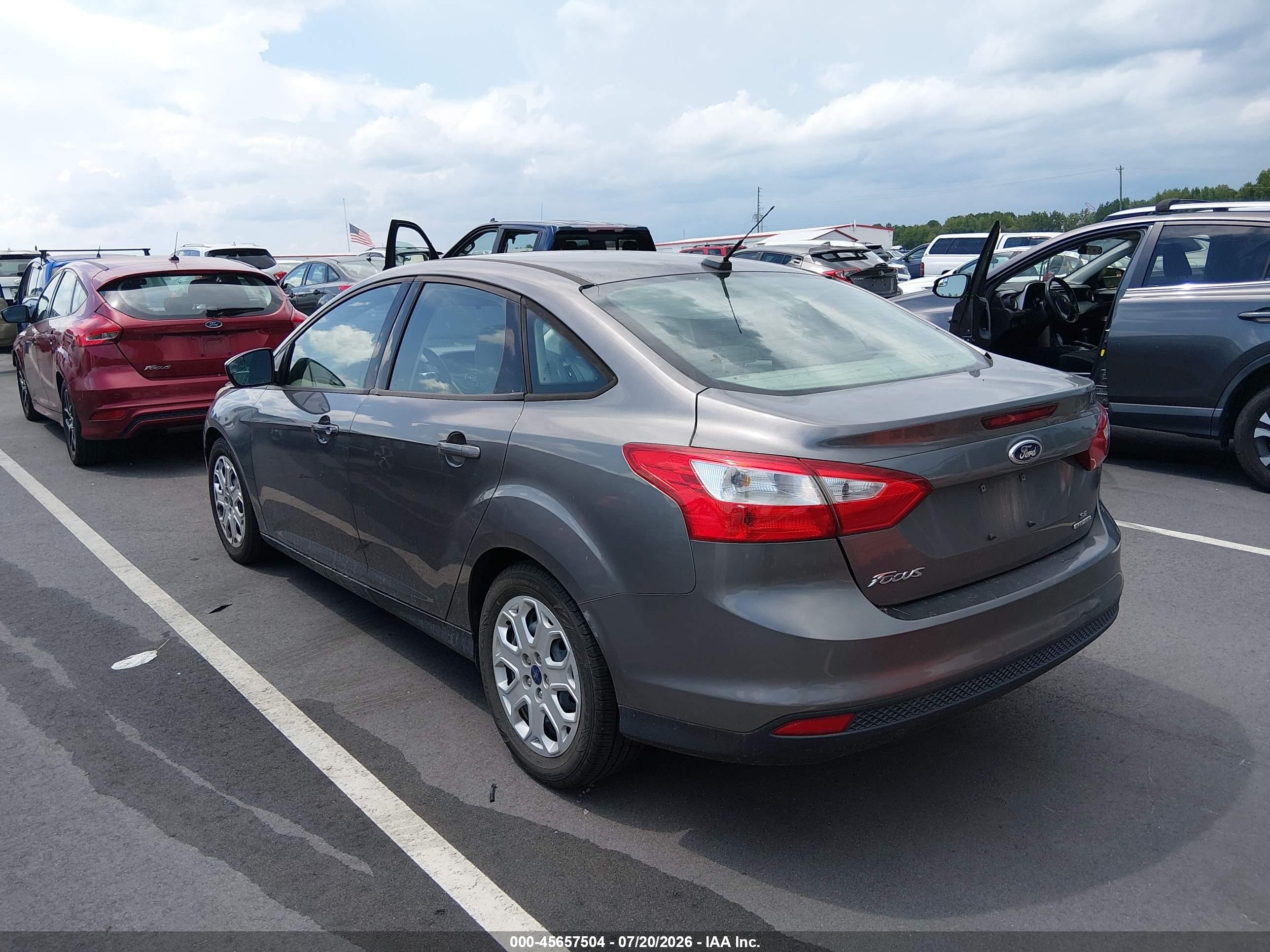 2012 Ford Focus Se Gray vin: 1FAHP3F28CL426424