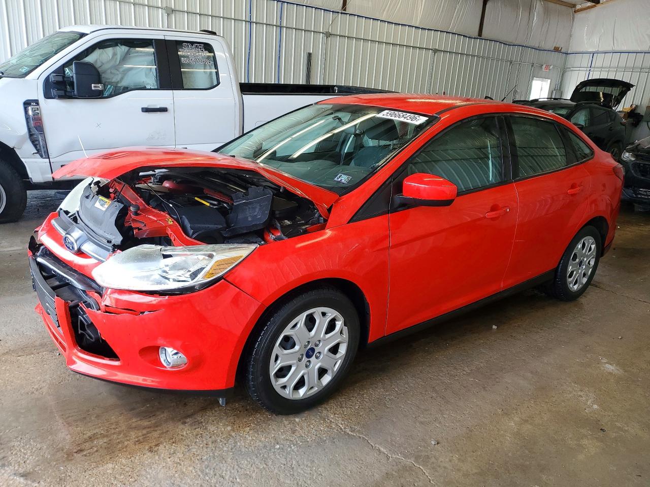 2012 Ford Focus Se Red vin: 1FAHP3F28CL432563