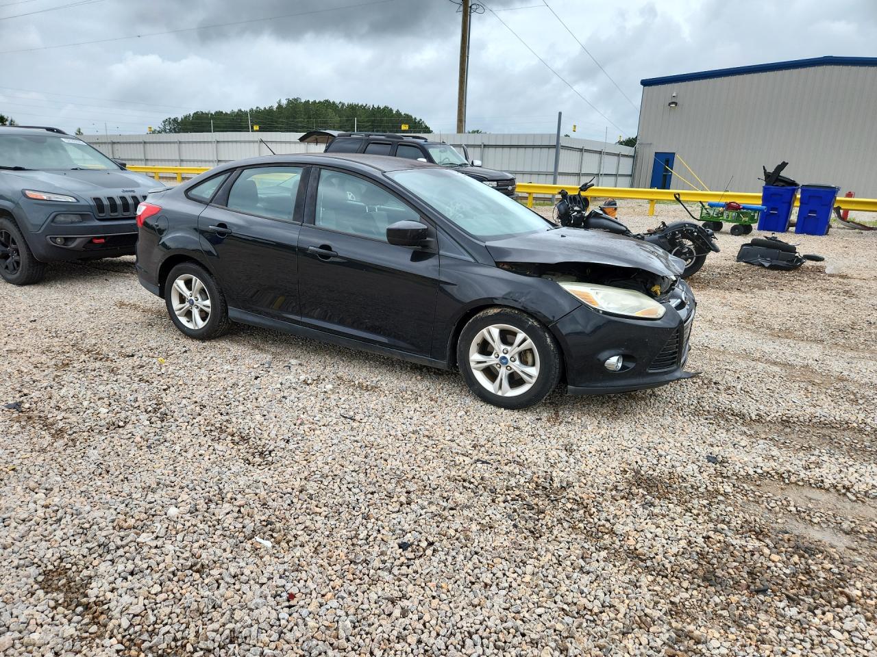 2012 Ford Focus Se Black vin: 1FAHP3F28CL433468