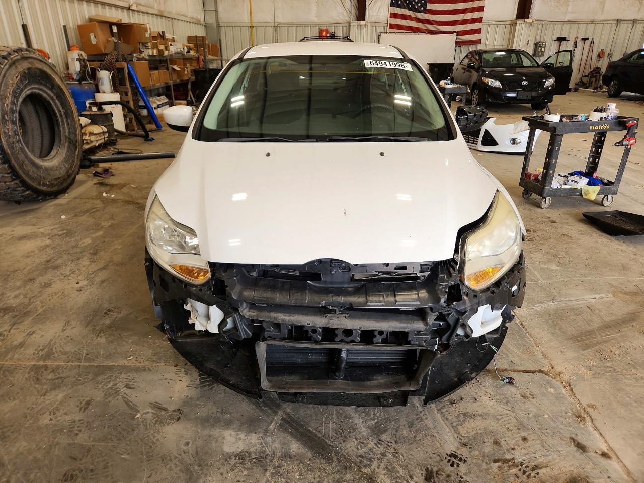 2012 Ford Focus Se White vin: 1FAHP3F28CL454823