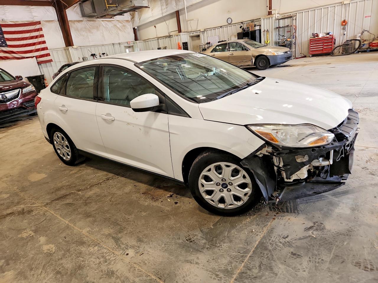 2012 Ford Focus Se White vin: 1FAHP3F28CL454823