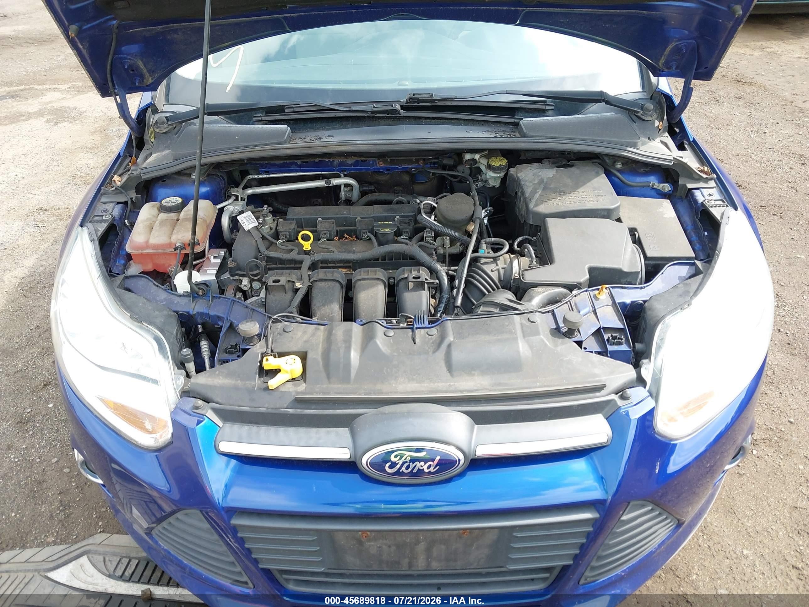 2012 Ford Focus Se Blue vin: 1FAHP3F28CL462808