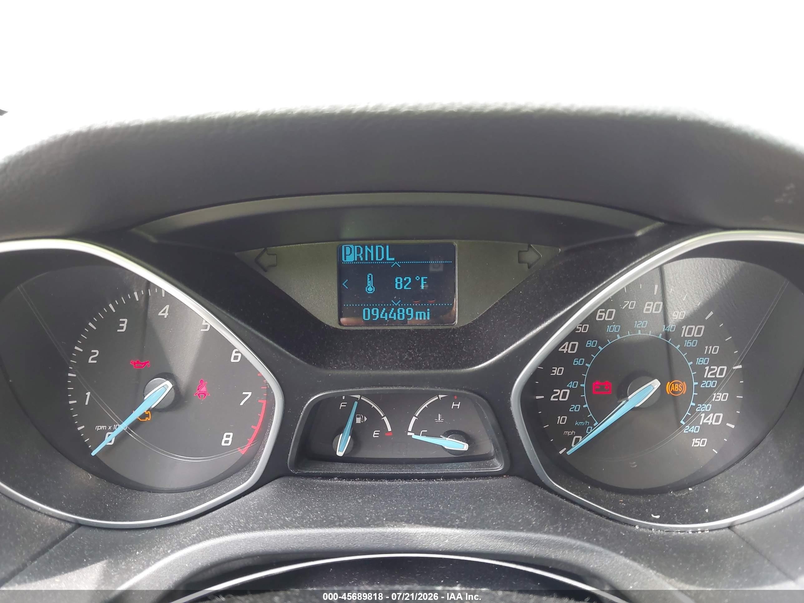 2012 Ford Focus Se Blue vin: 1FAHP3F28CL462808