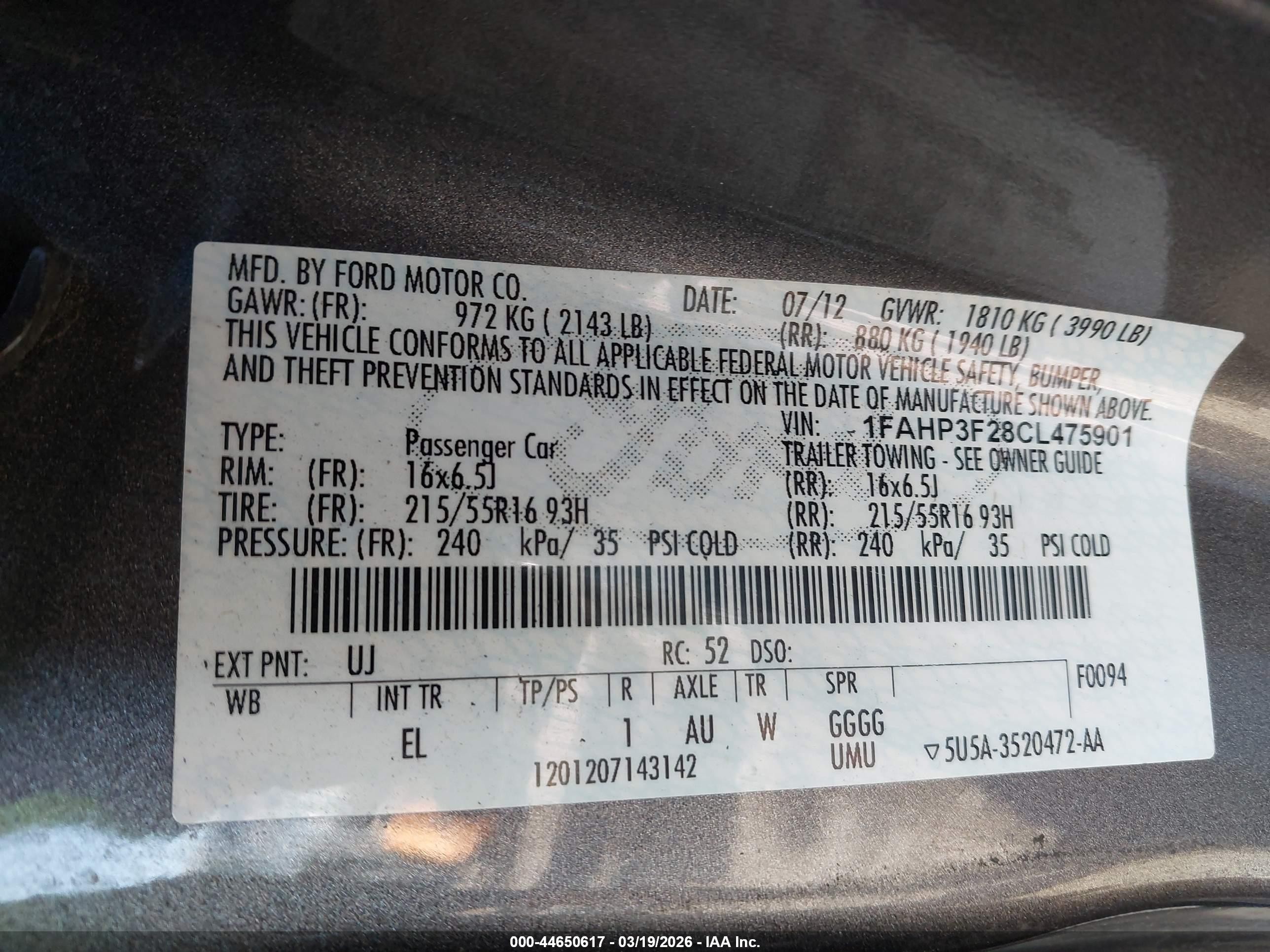 2012 Ford Focus Se Silver vin: 1FAHP3F28CL475901