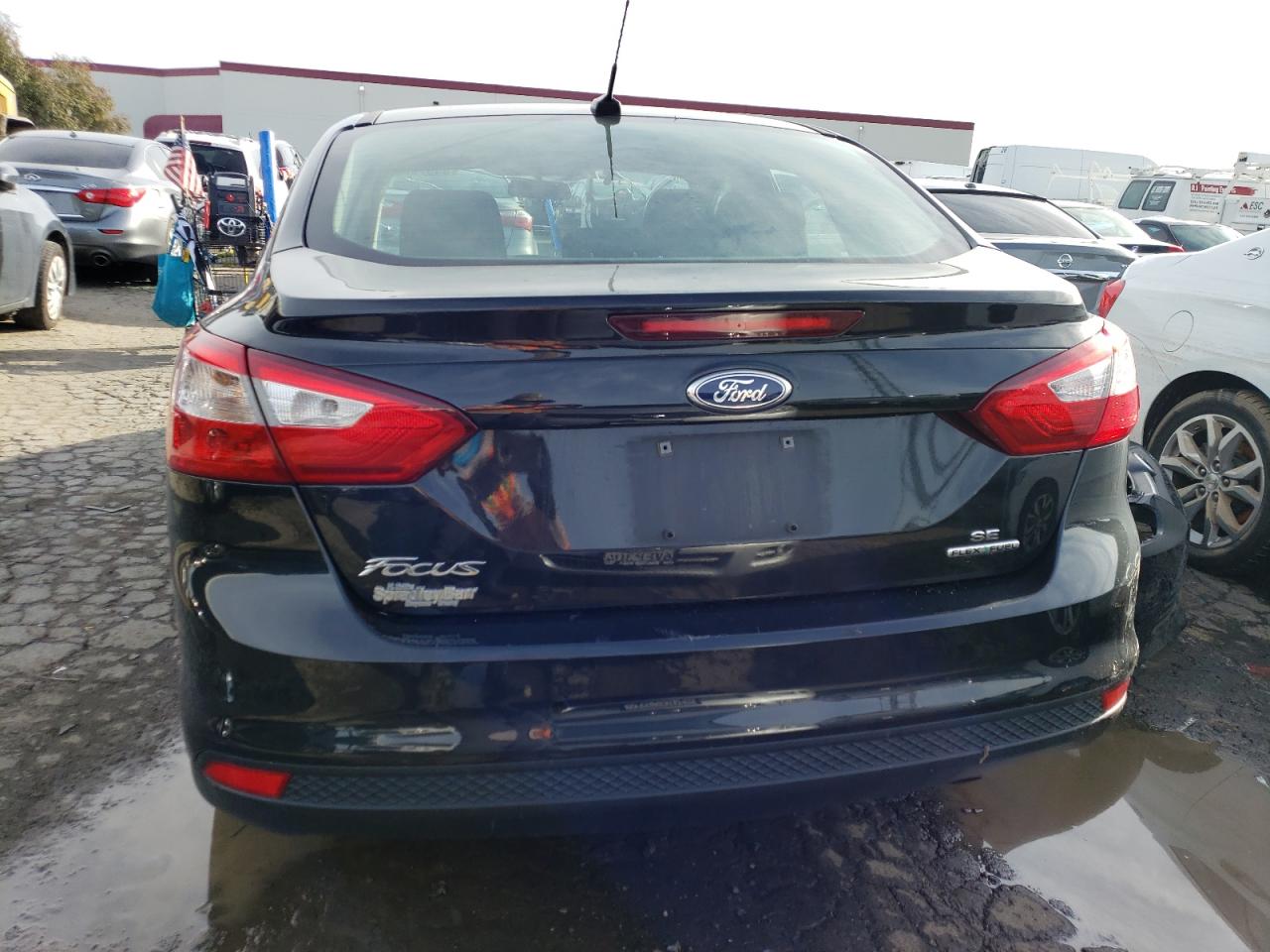 2012 Ford Focus Se Black vin: 1FAHP3F28CL480144