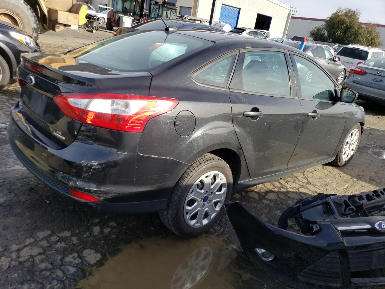 2012 Ford Focus Se Black vin: 1FAHP3F28CL480144