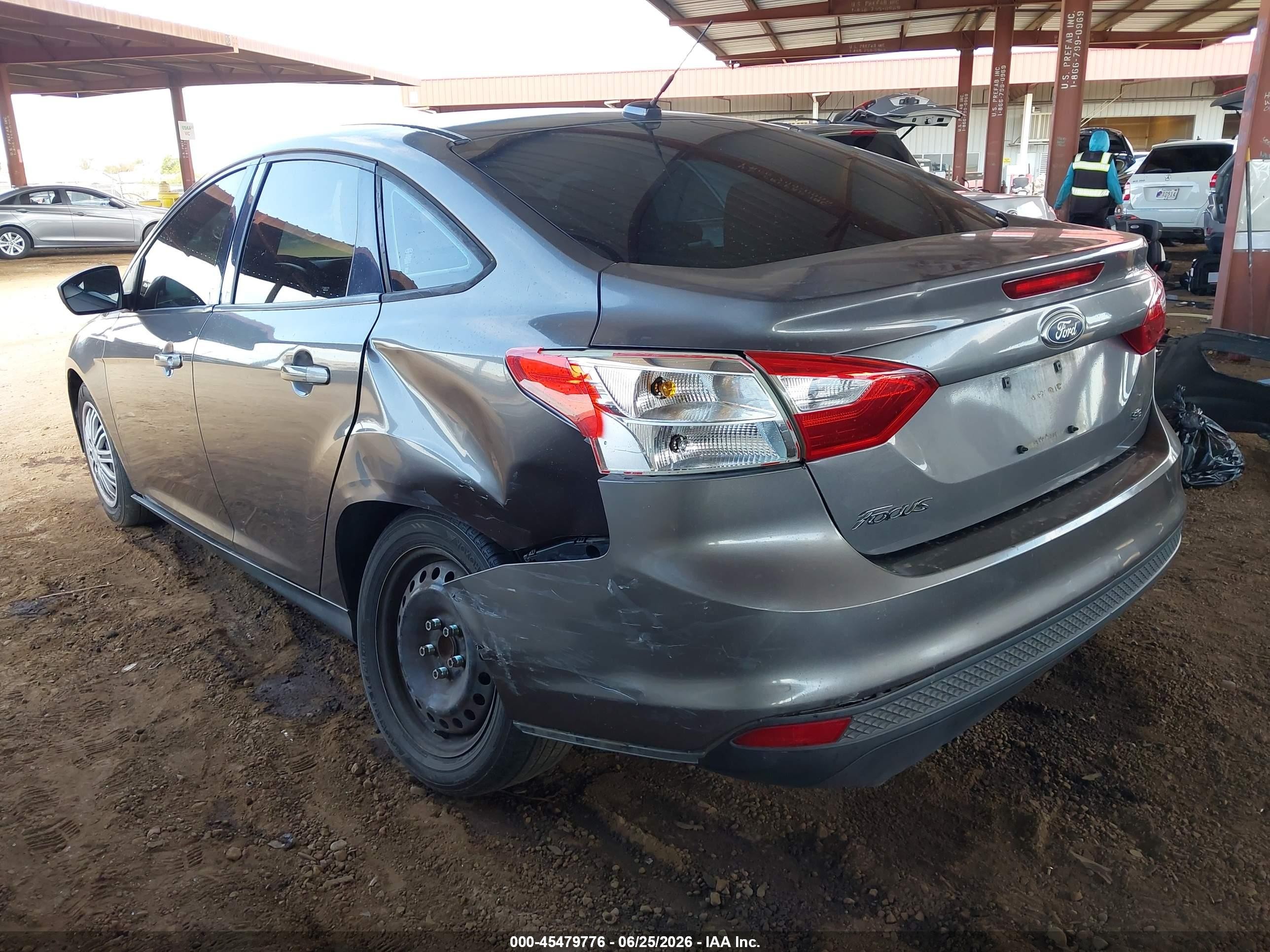 2012 Ford Focus Se Gray vin: 1FAHP3F29CL139948