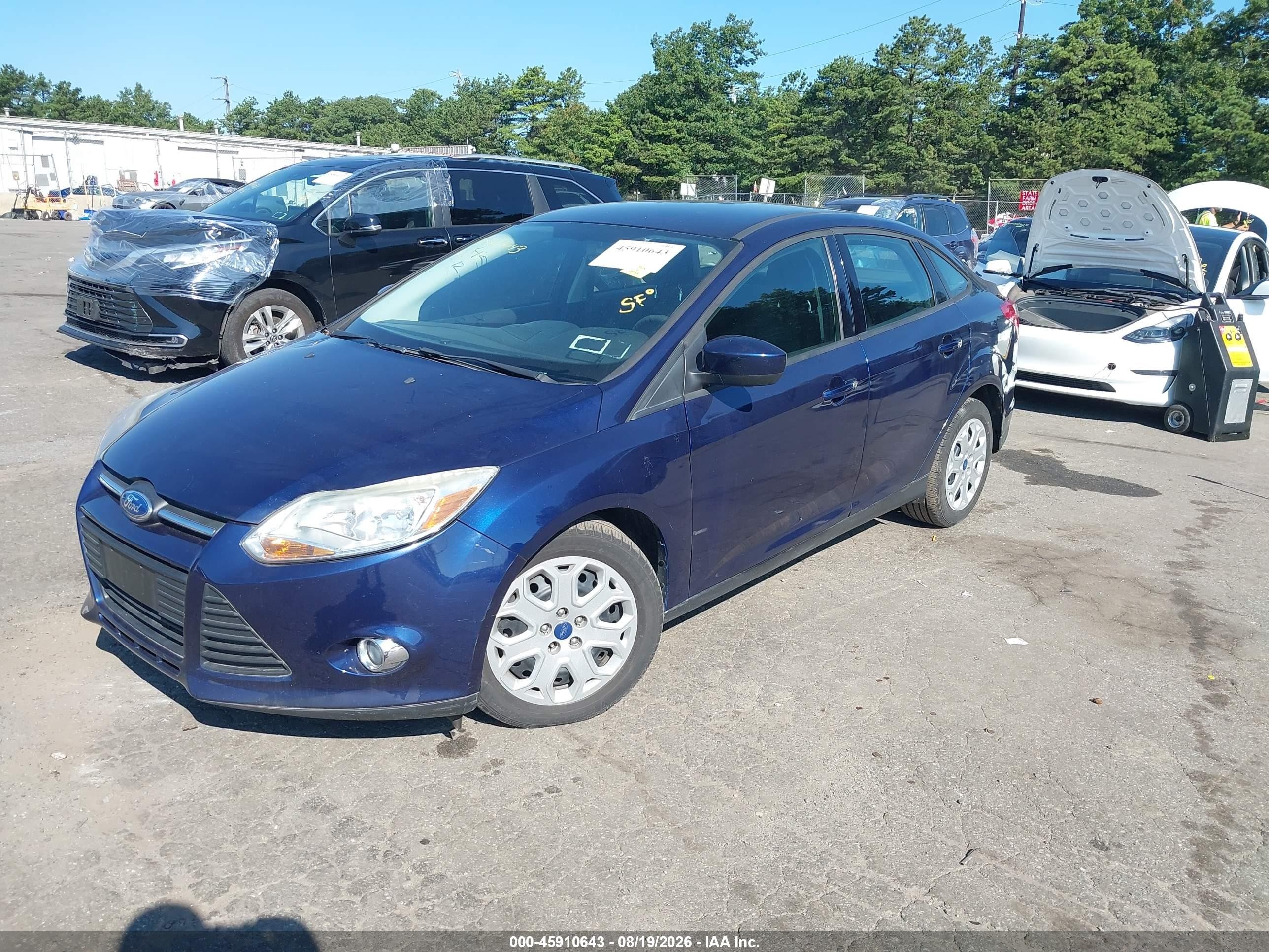 2012 Ford Focus Se Blue vin: 1FAHP3F29CL149248