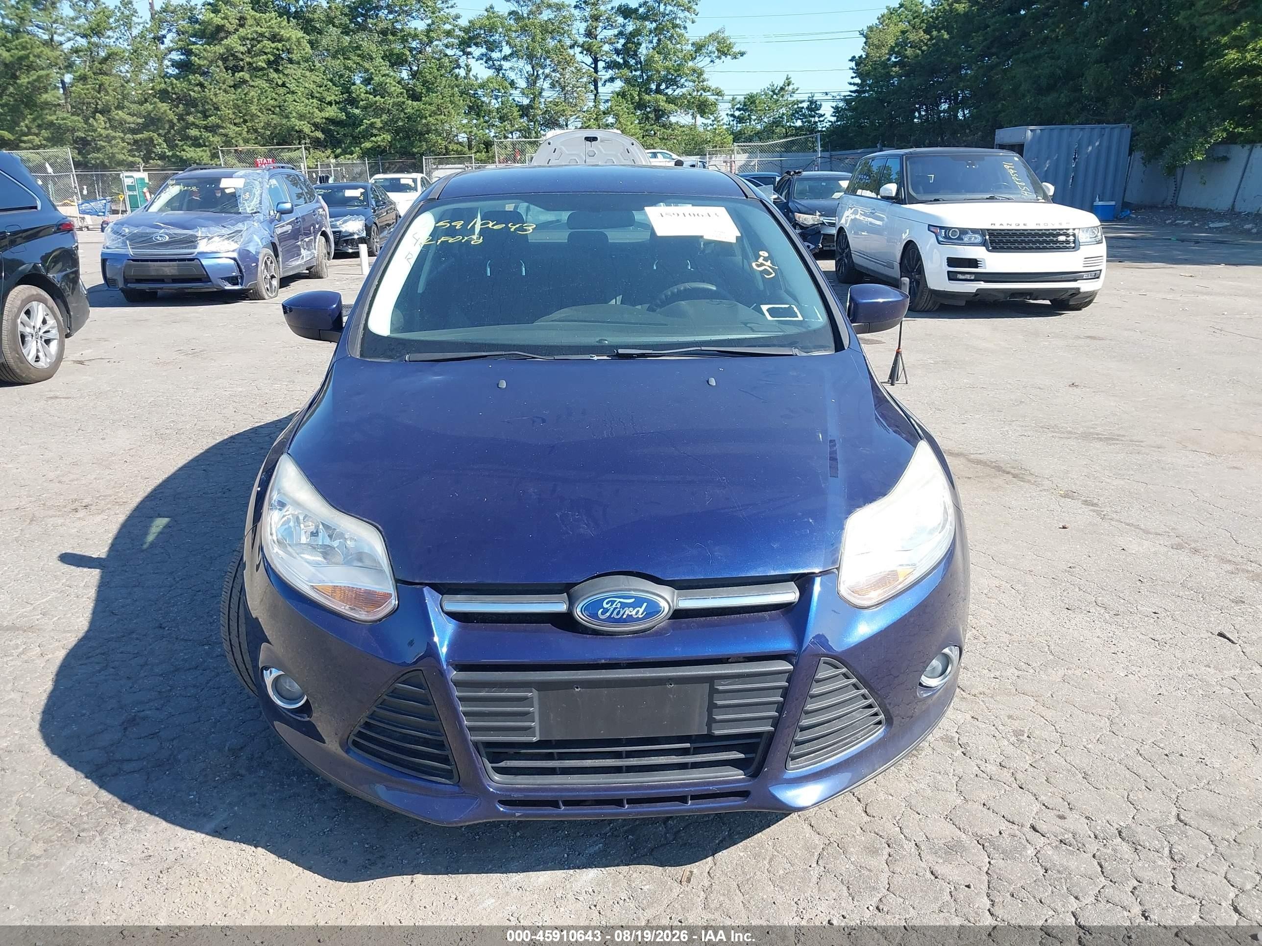 2012 Ford Focus Se Blue vin: 1FAHP3F29CL149248