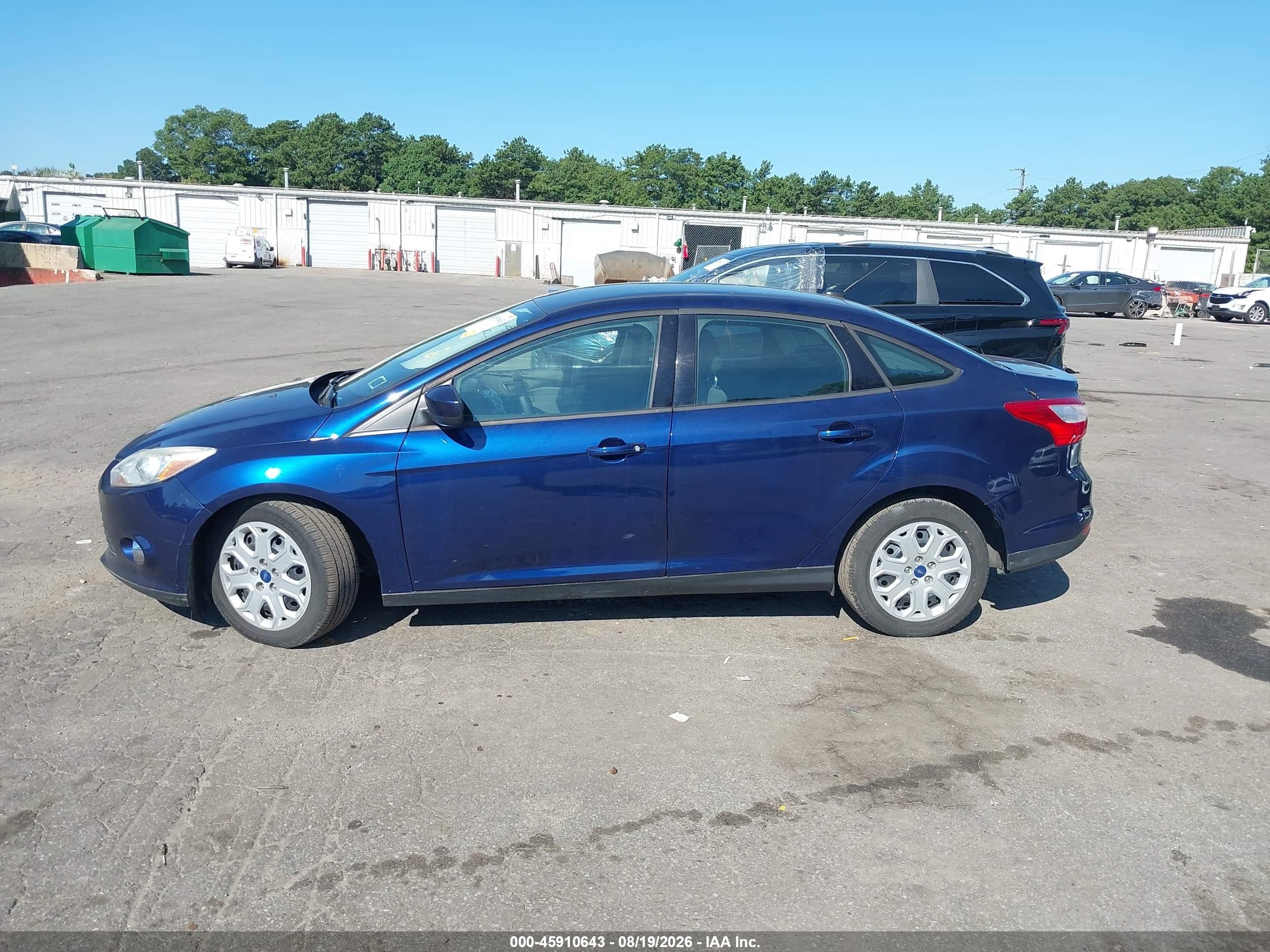 2012 Ford Focus Se Blue vin: 1FAHP3F29CL149248