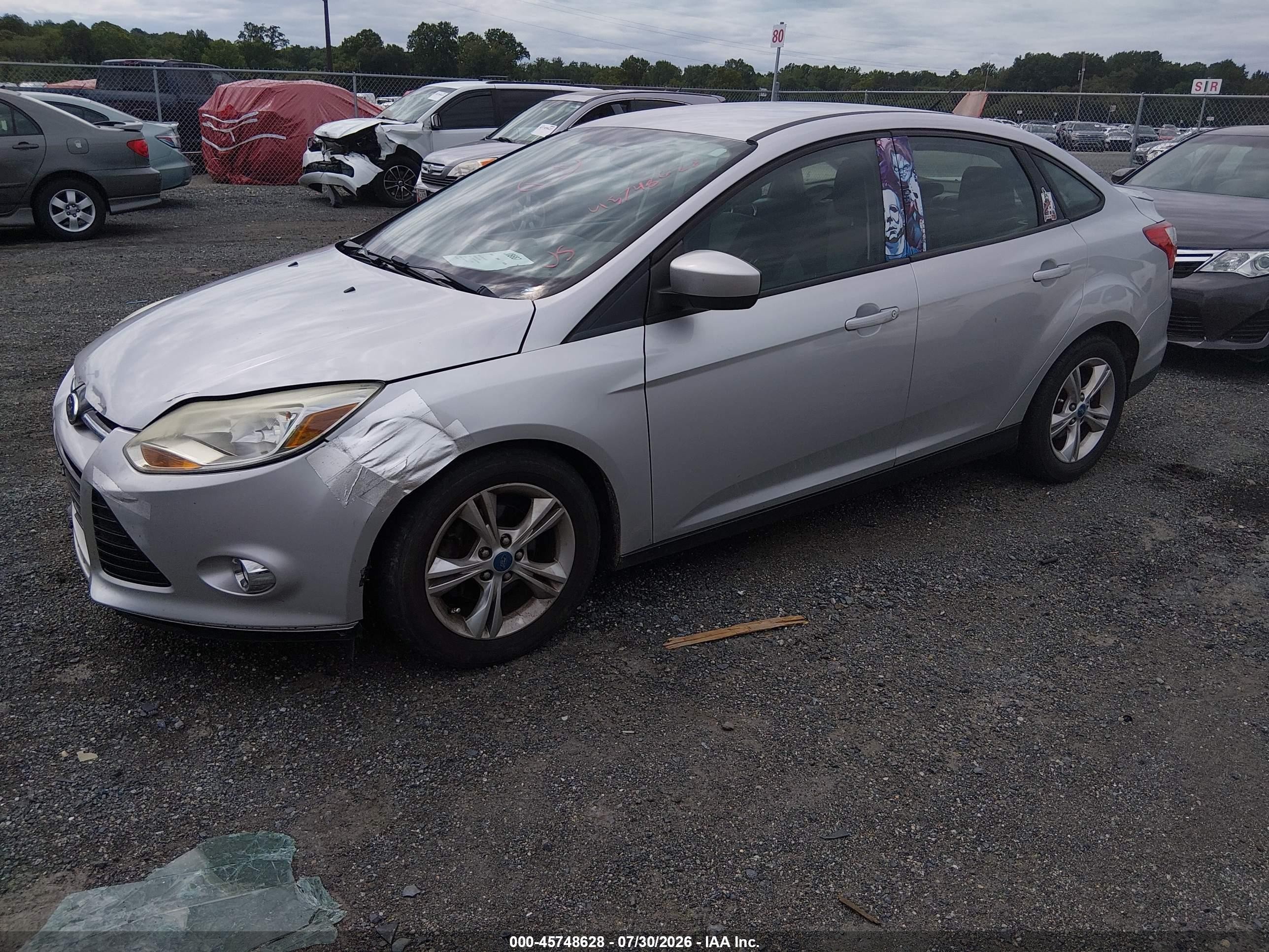 2012 Ford Focus Se Silver vin: 1FAHP3F29CL150237