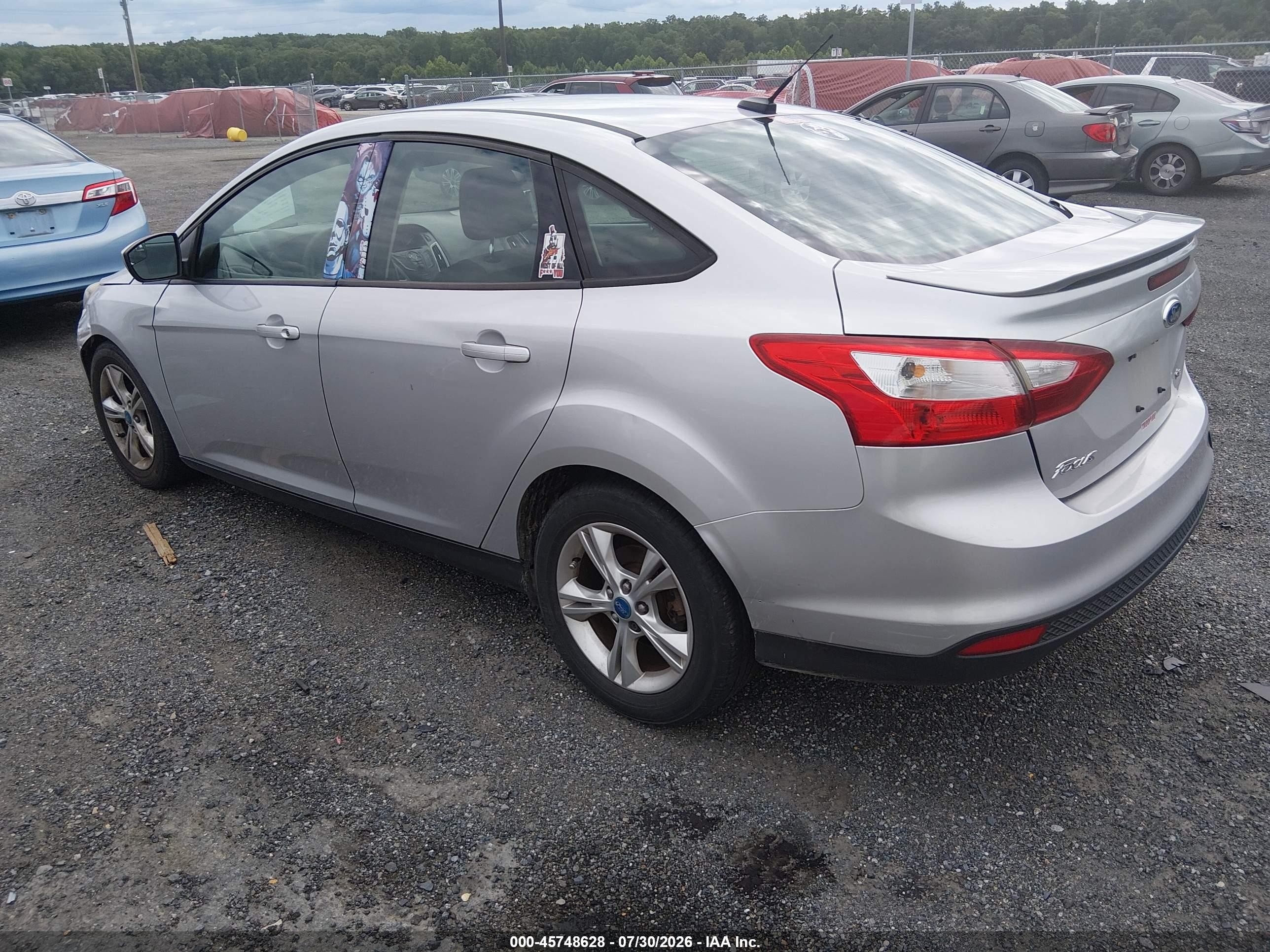 2012 Ford Focus Se Silver vin: 1FAHP3F29CL150237