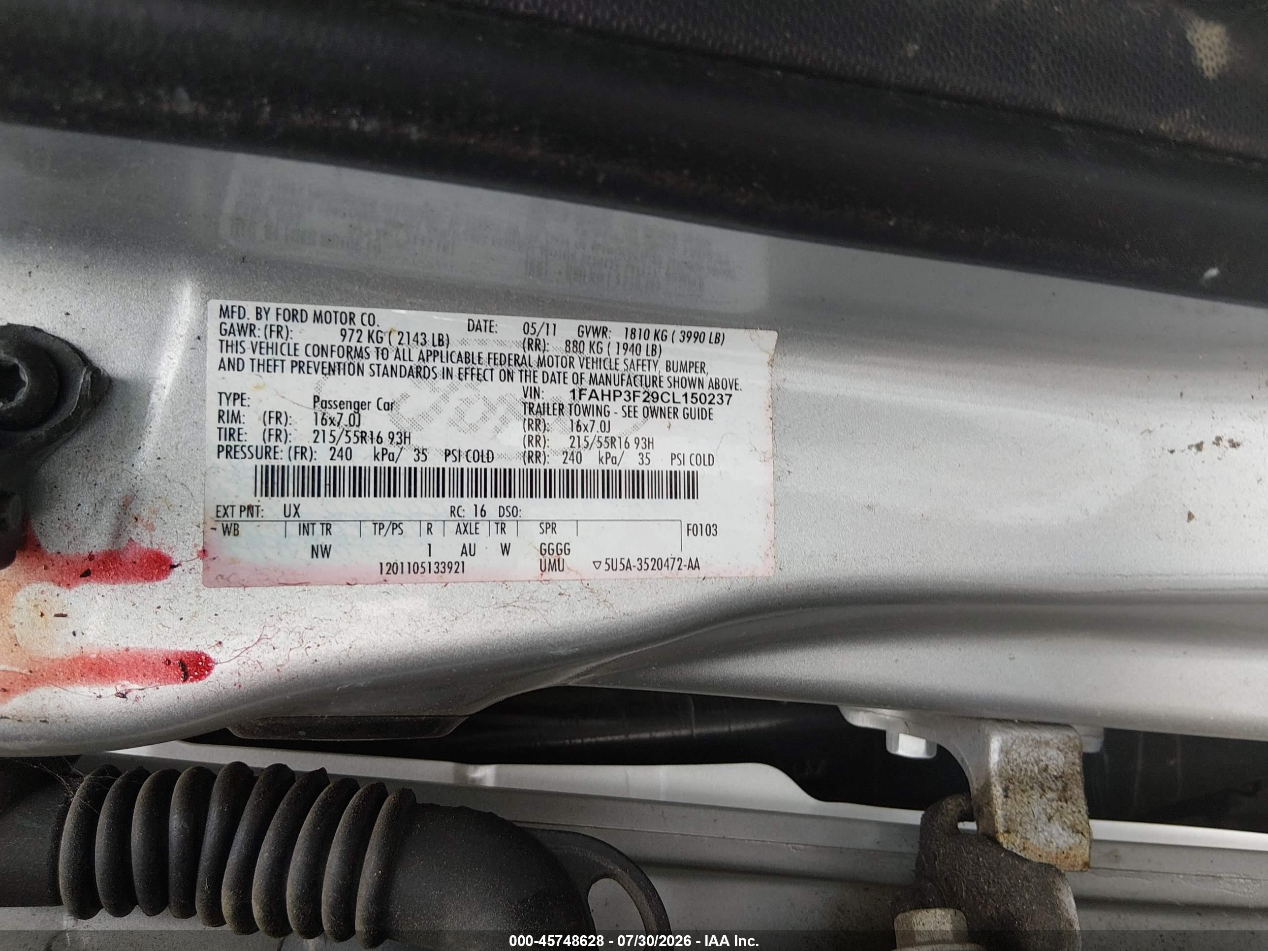 2012 Ford Focus Se Silver vin: 1FAHP3F29CL150237