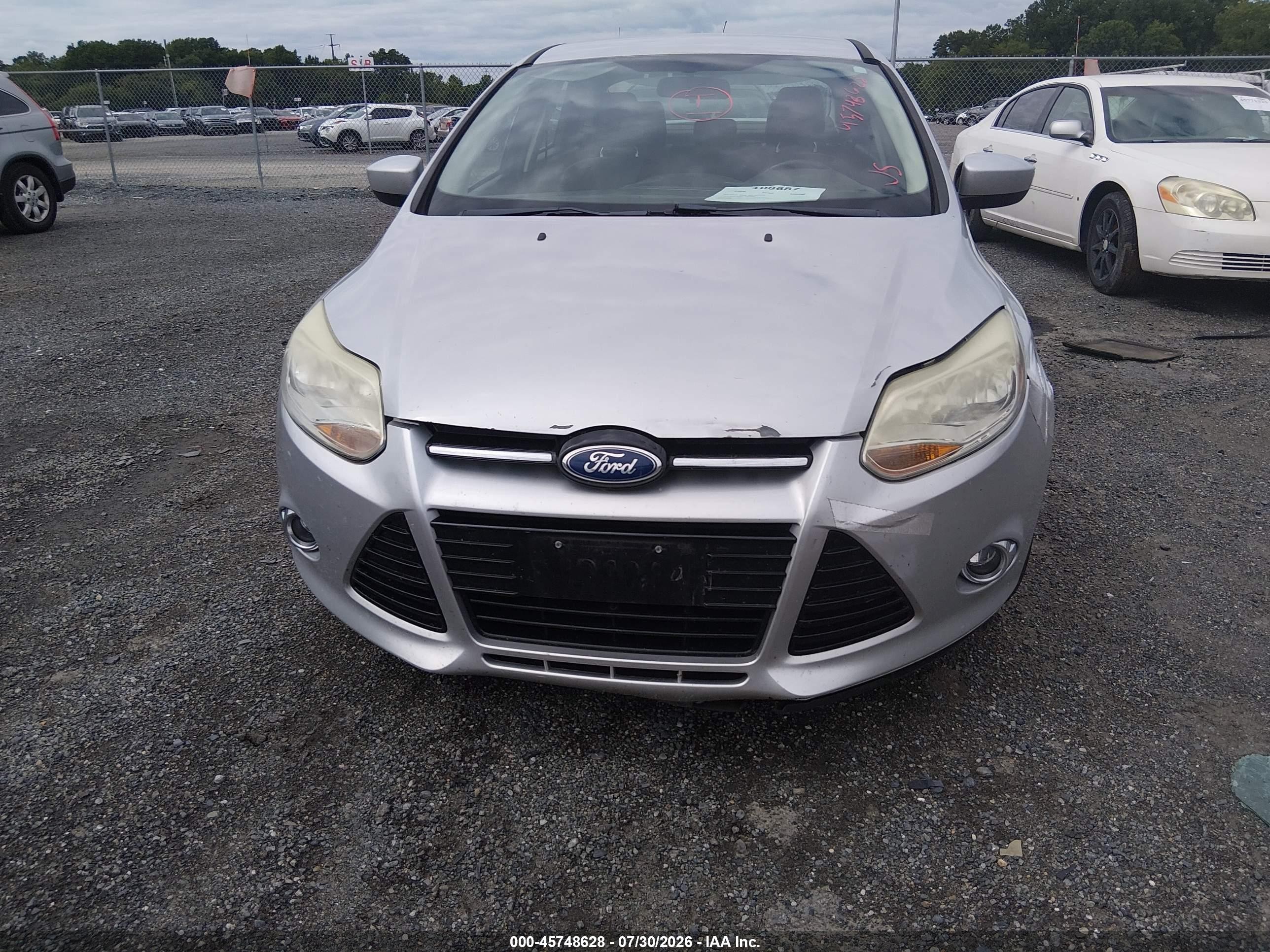 2012 Ford Focus Se Silver vin: 1FAHP3F29CL150237