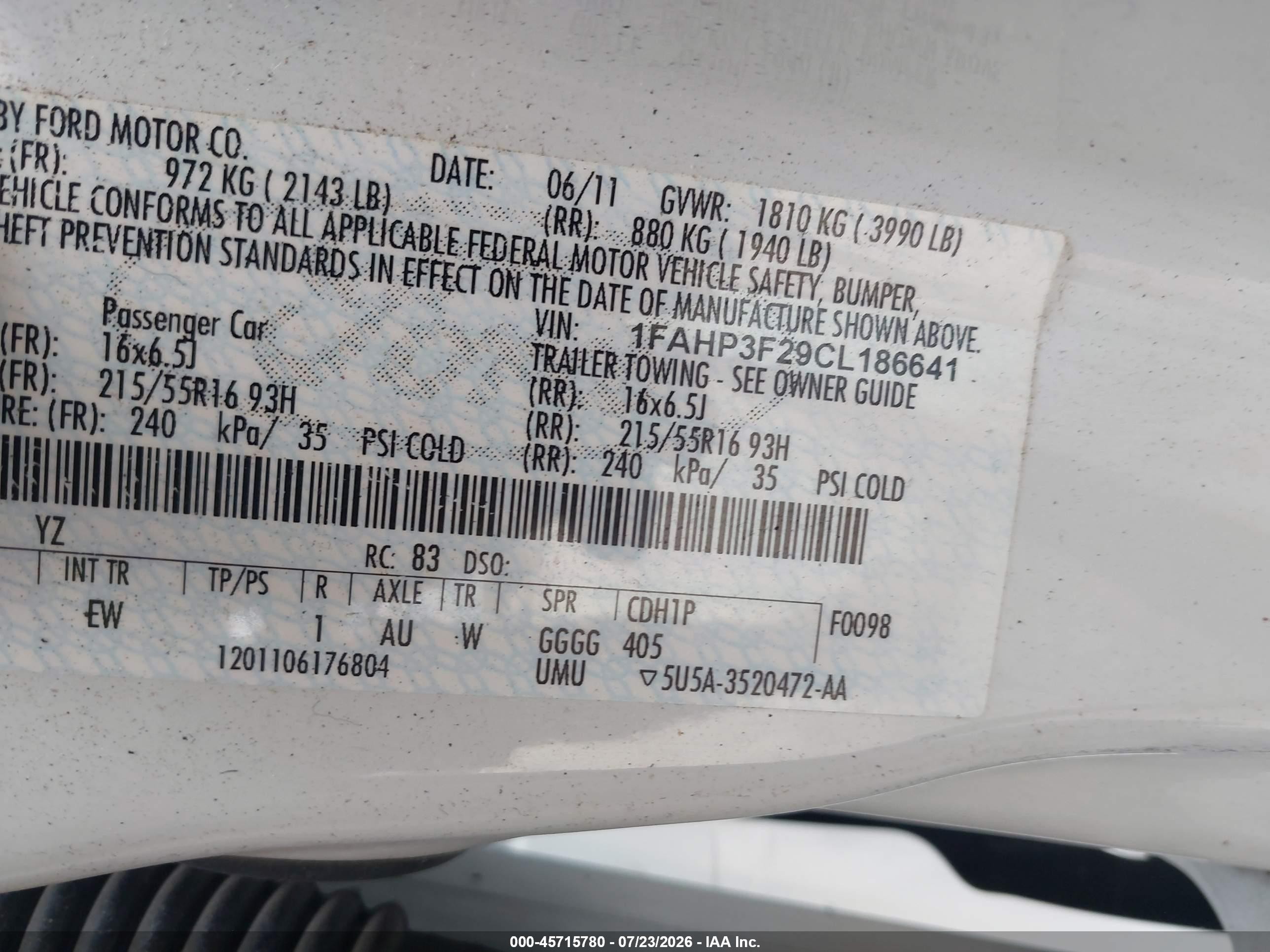 2012 Ford Focus Se White vin: 1FAHP3F29CL186641