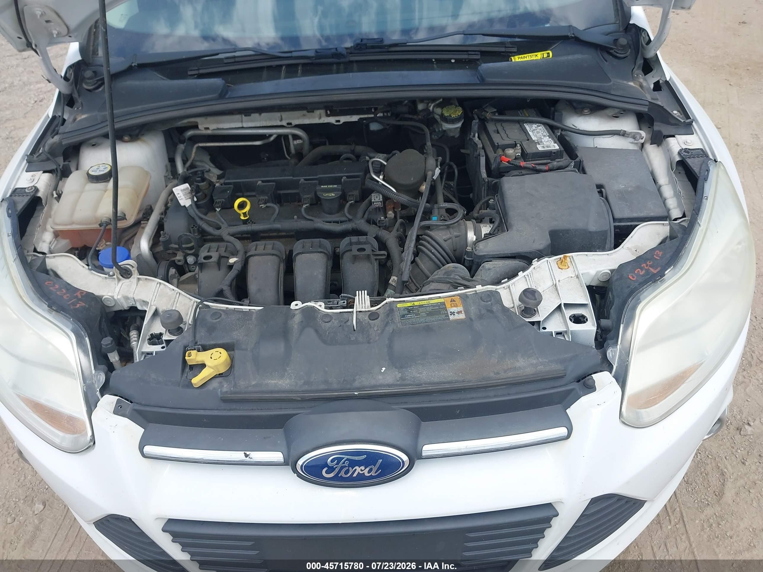 2012 Ford Focus Se White vin: 1FAHP3F29CL186641