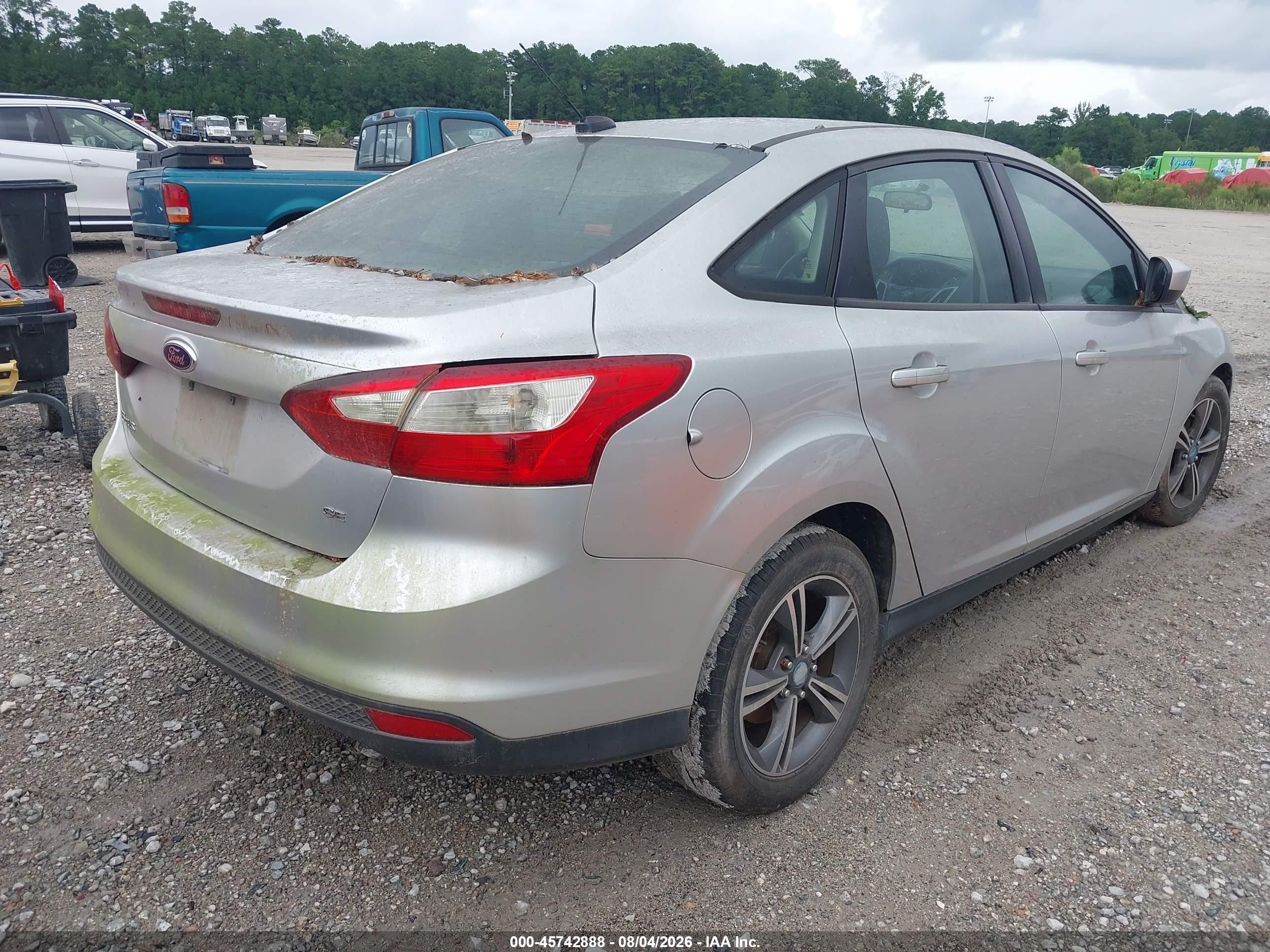 2012 Ford Focus Se Silver vin: 1FAHP3F29CL193721