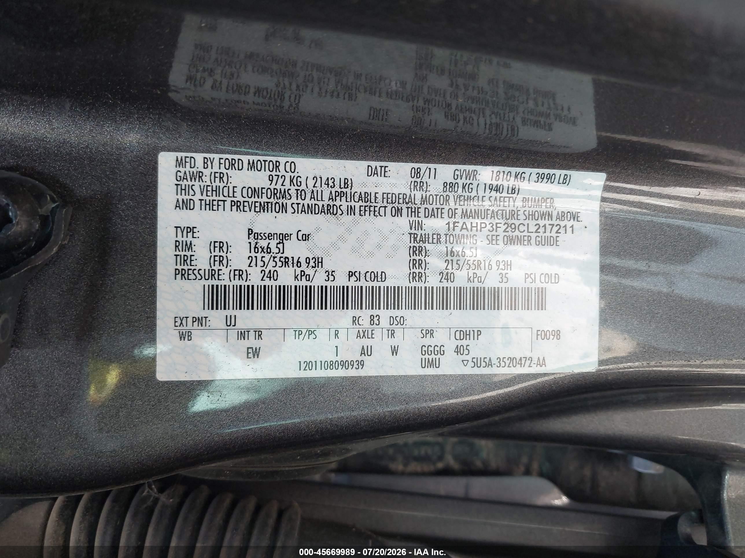 2012 Ford Focus Se Gray vin: 1FAHP3F29CL217211
