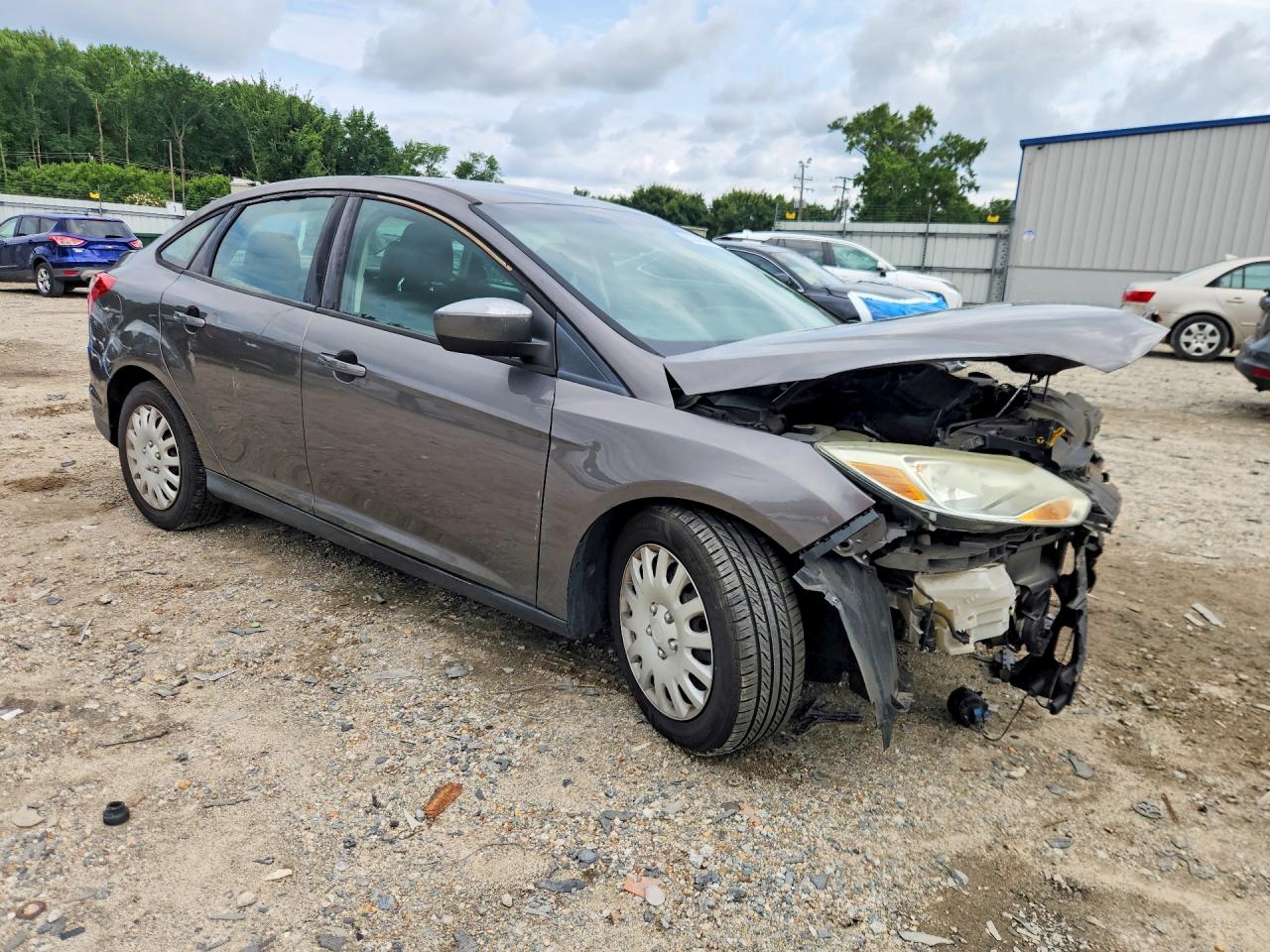 2012 Ford Focus Se Gray vin: 1FAHP3F29CL225387